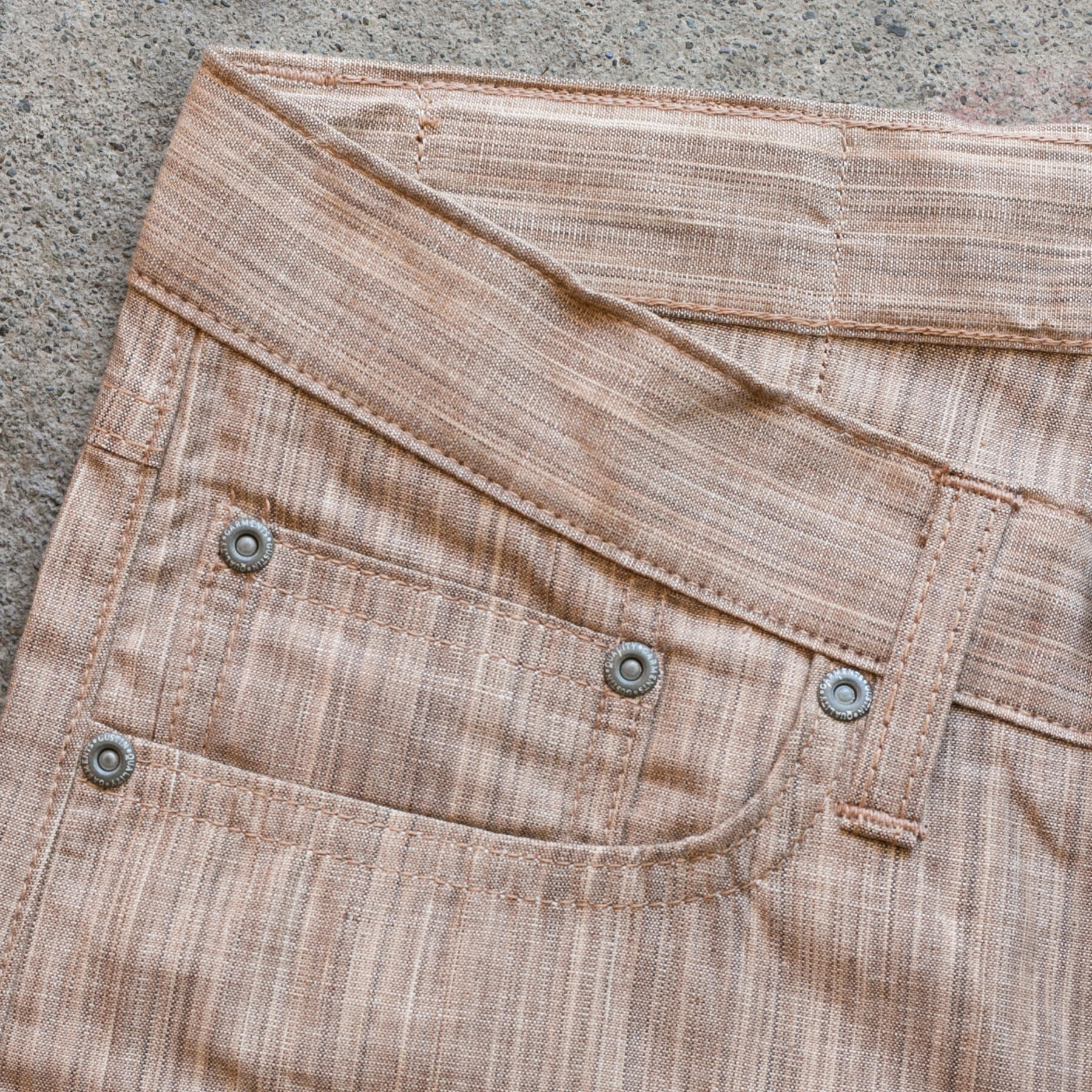 gustin #578 persimmon dye selvedge chambray