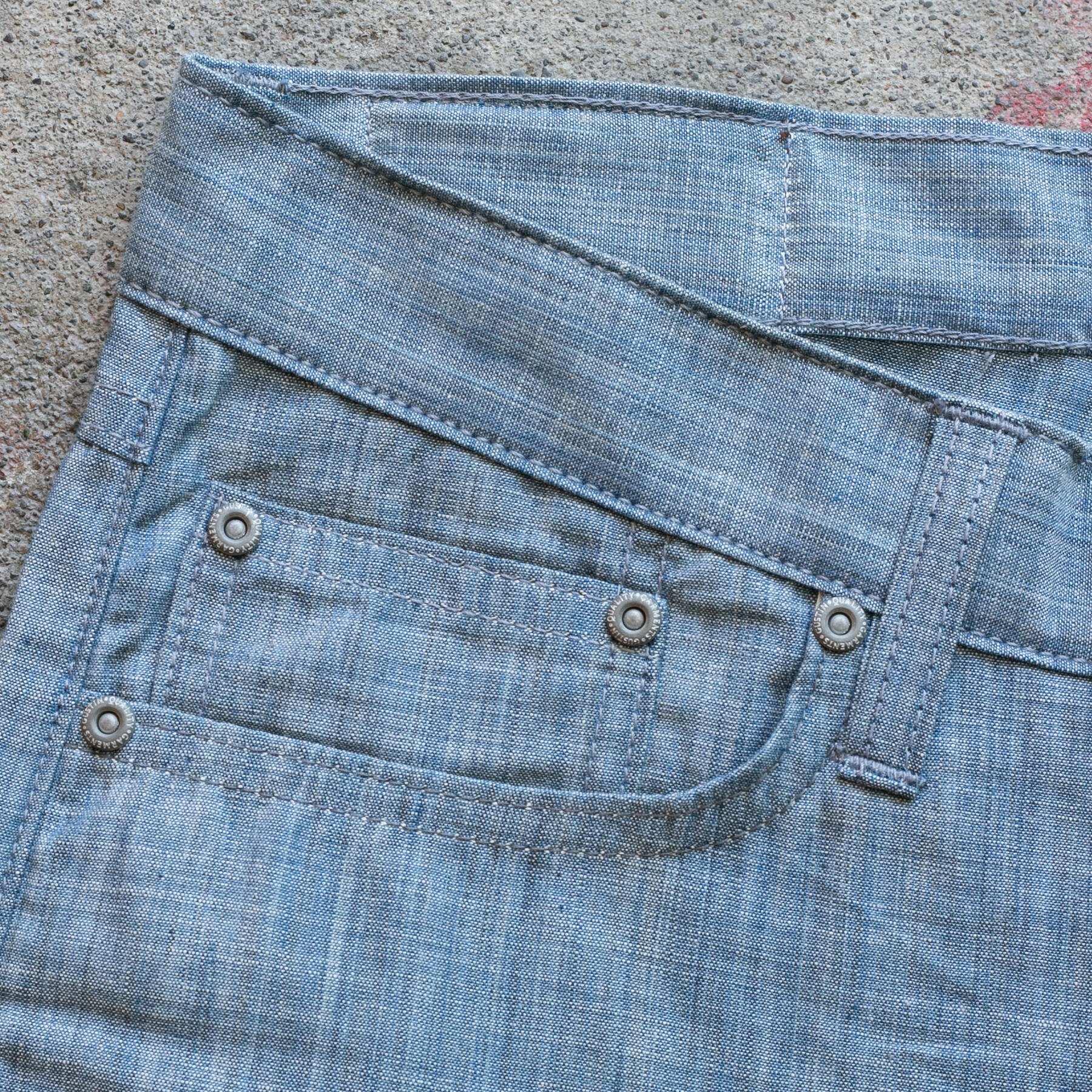 gustin #580 plant dye indigo selvedge chambray