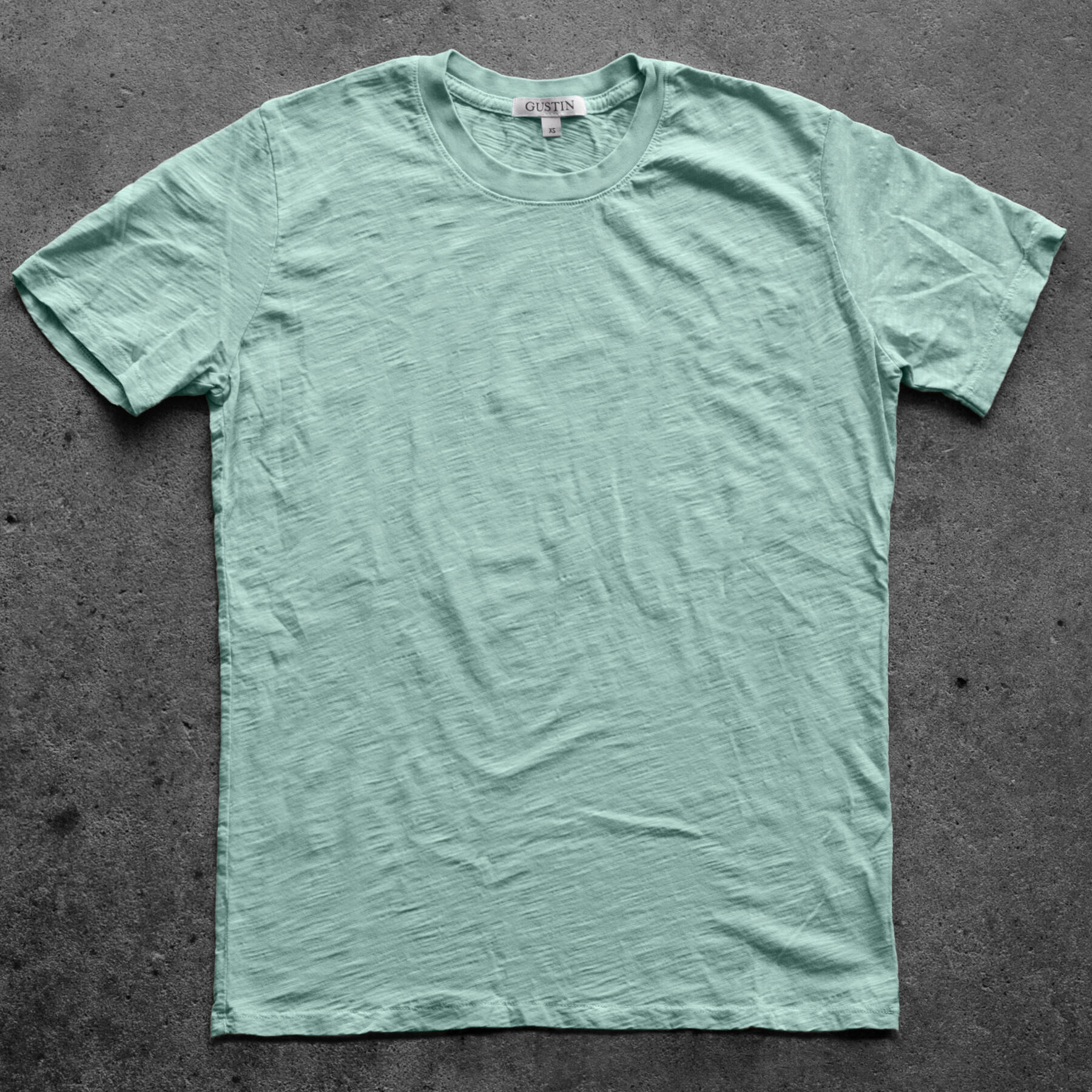 gustin slub t-shirt 2 pack - pale cyan