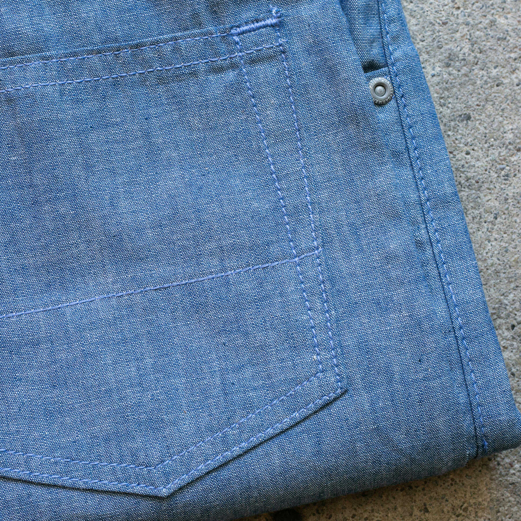 gustin #583 featherweight selvedge chambray - classic indigo