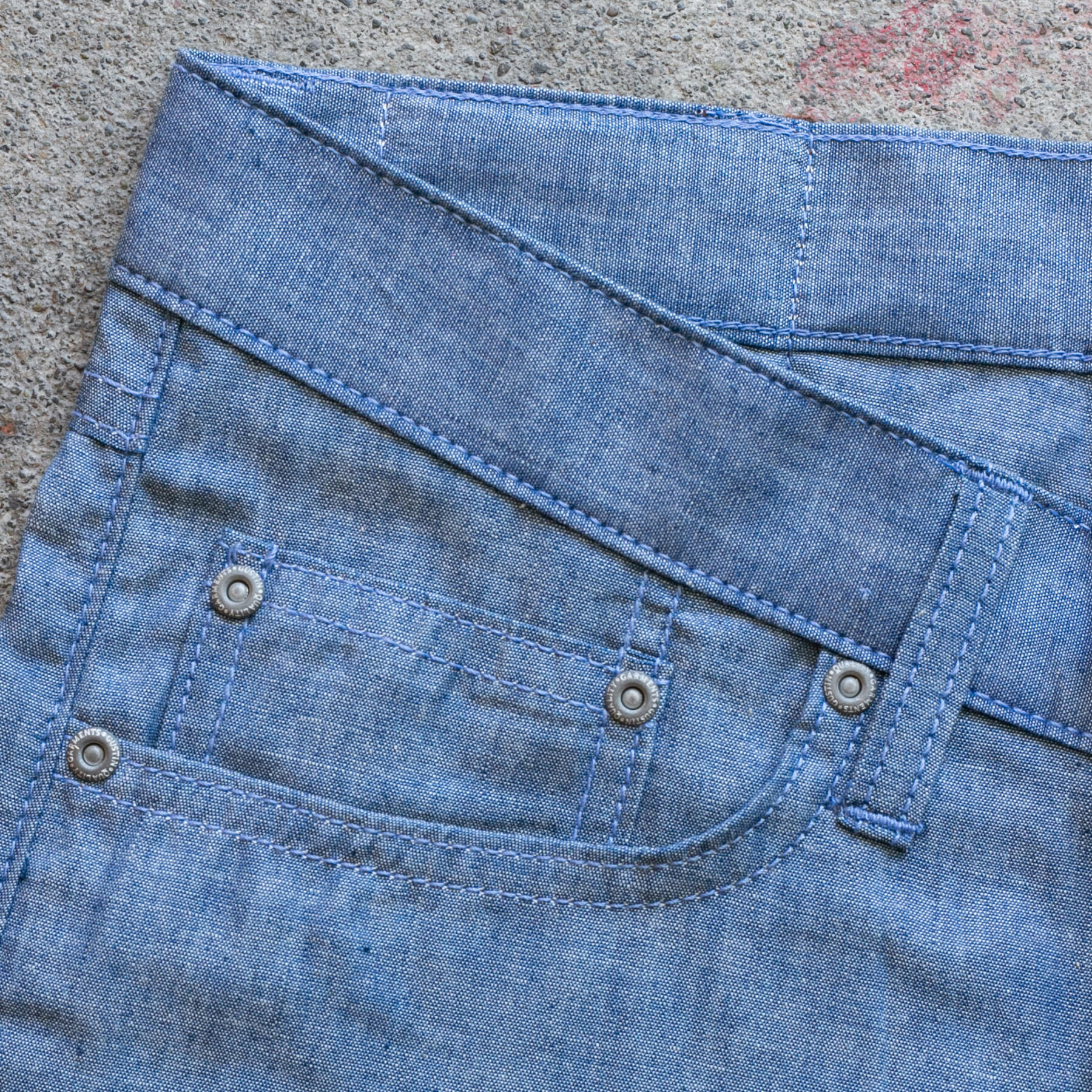 gustin #583 featherweight selvedge chambray - classic indigo