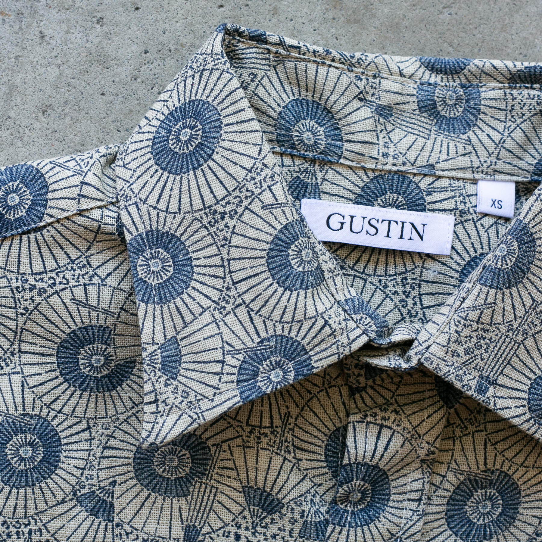 gustin #1228 japan retro leisure shirt - putty