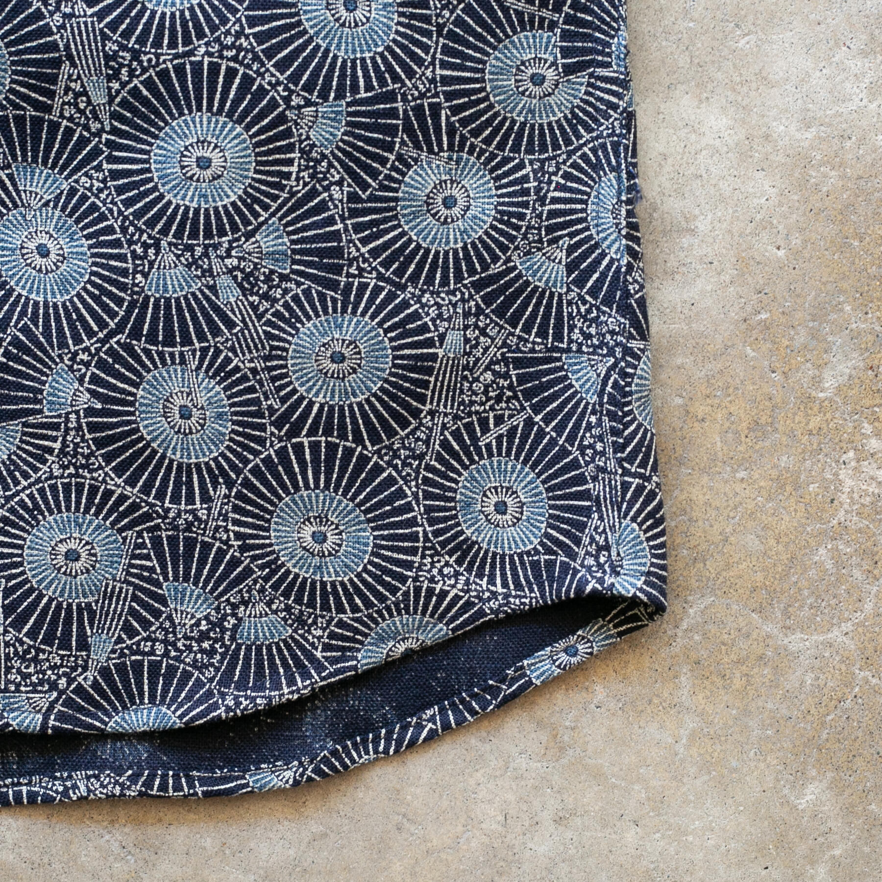 gustin #1227 japan retro leisure shirt - midnight