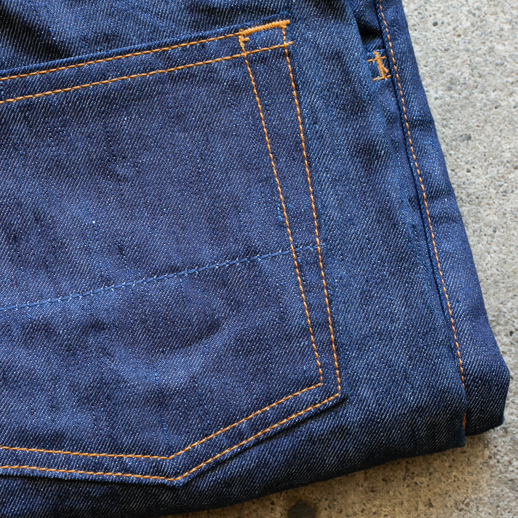 gustin #401 japan linen 100 denim - indigo