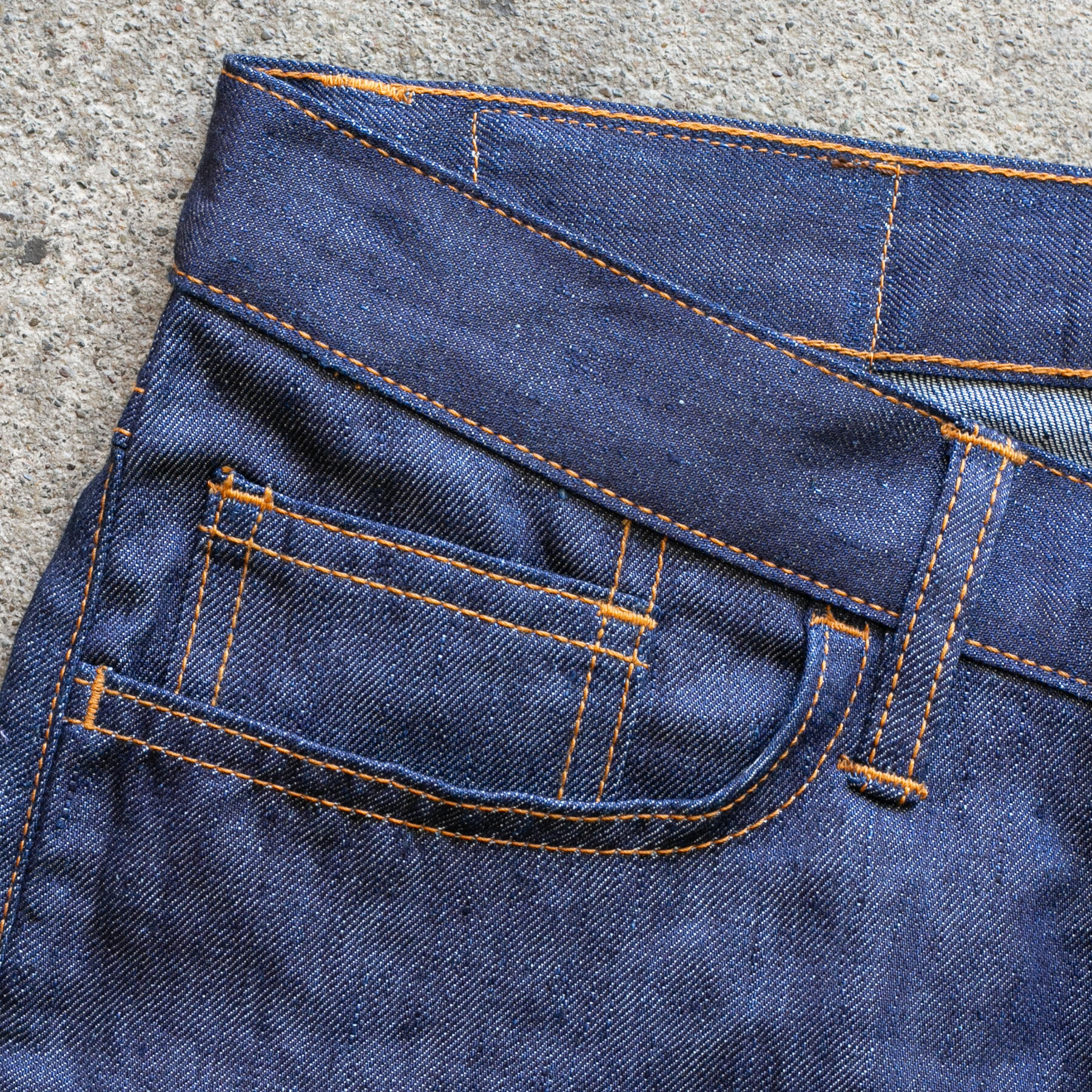 gustin #401 japan linen 100 denim - indigo
