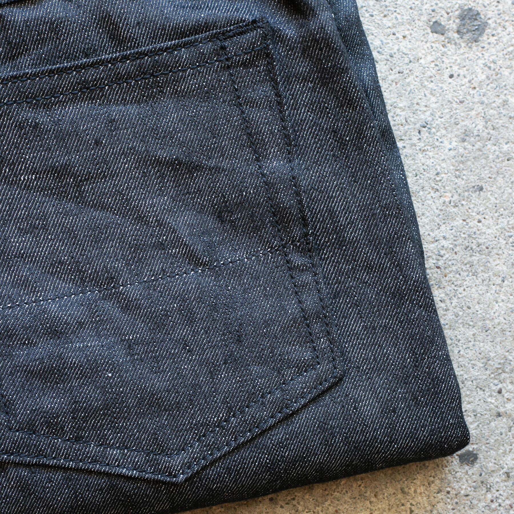 gustin #403 japan linen 100 denim - black