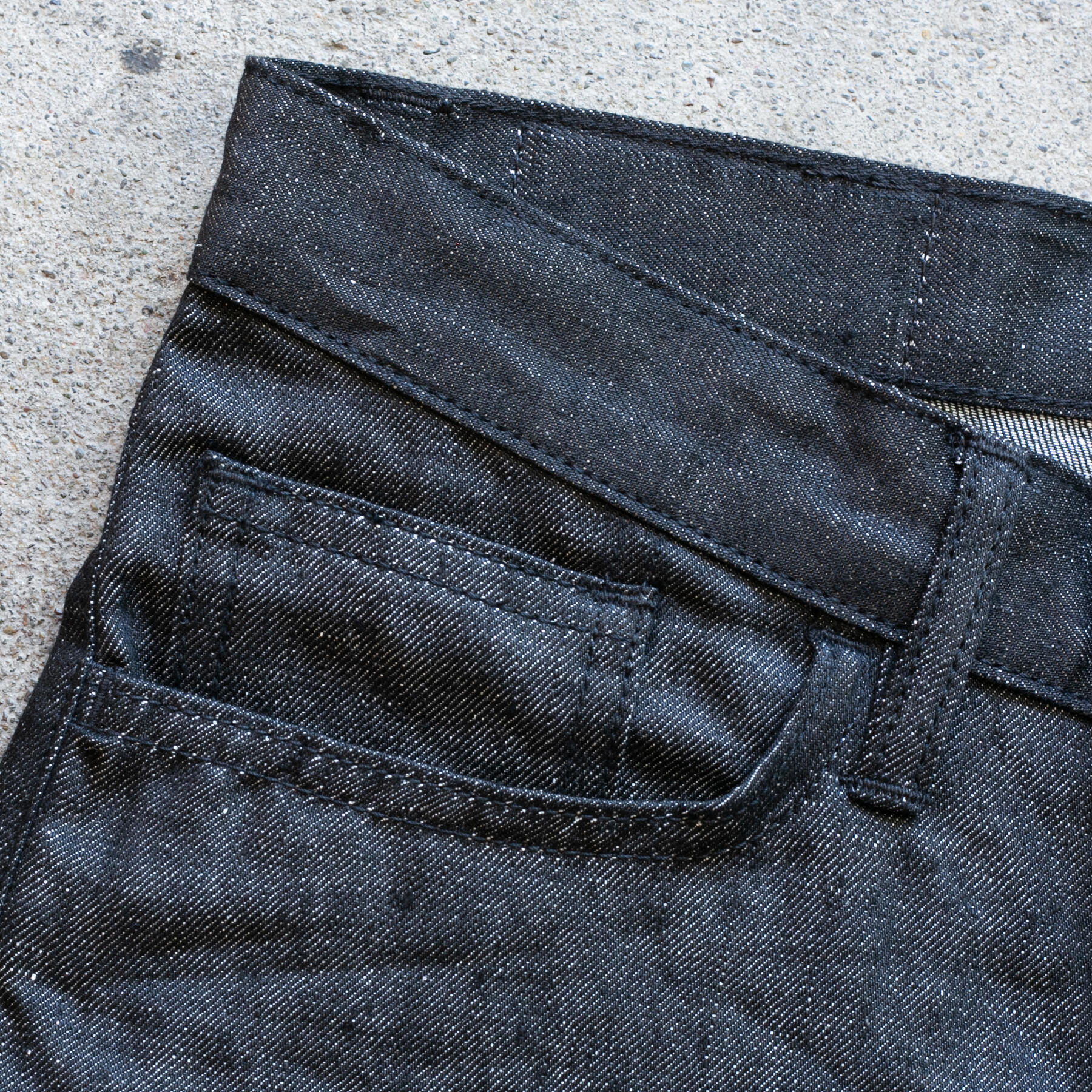 gustin #403 japan linen 100 denim - black
