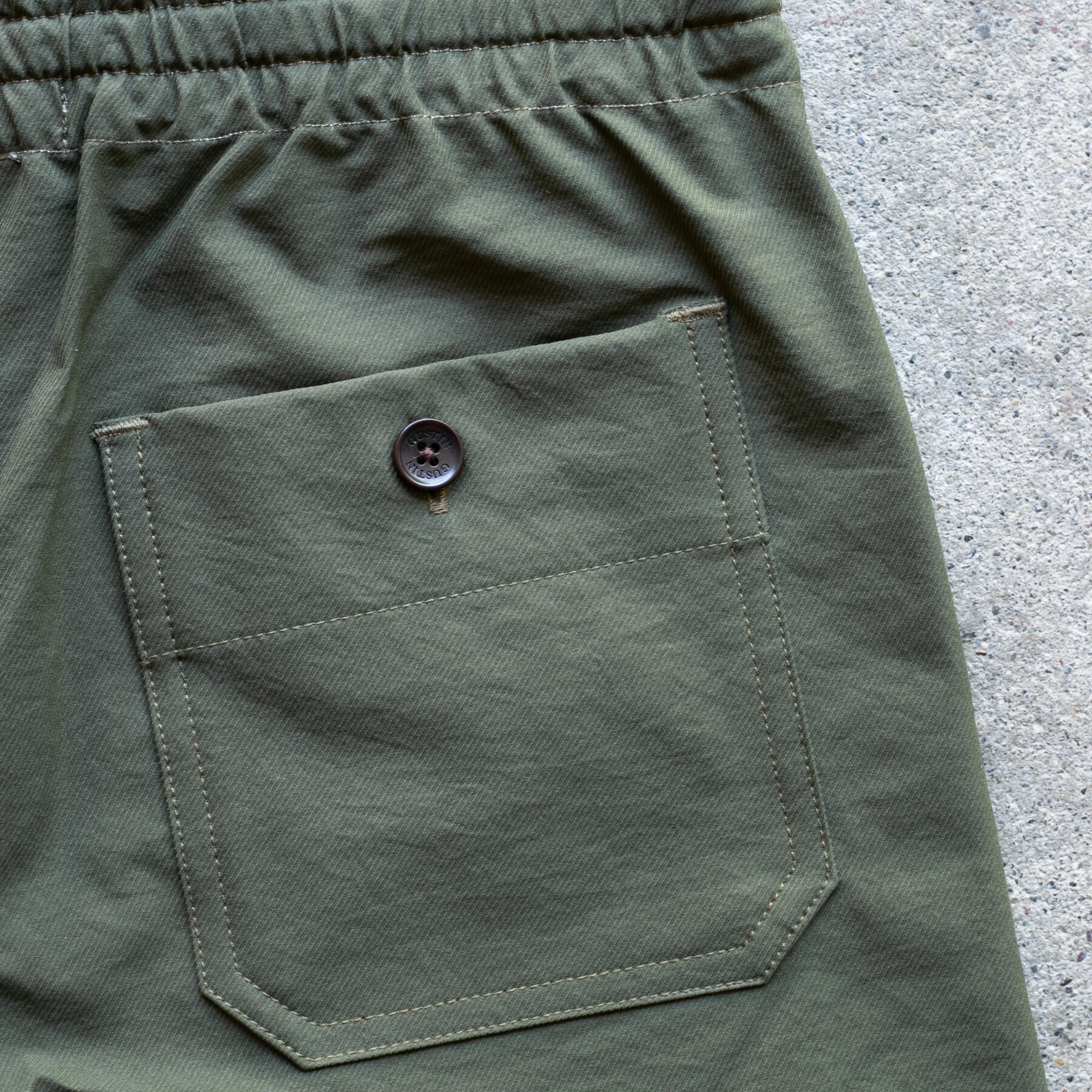 gustin #88 4 way natural nylon shorts - olive
