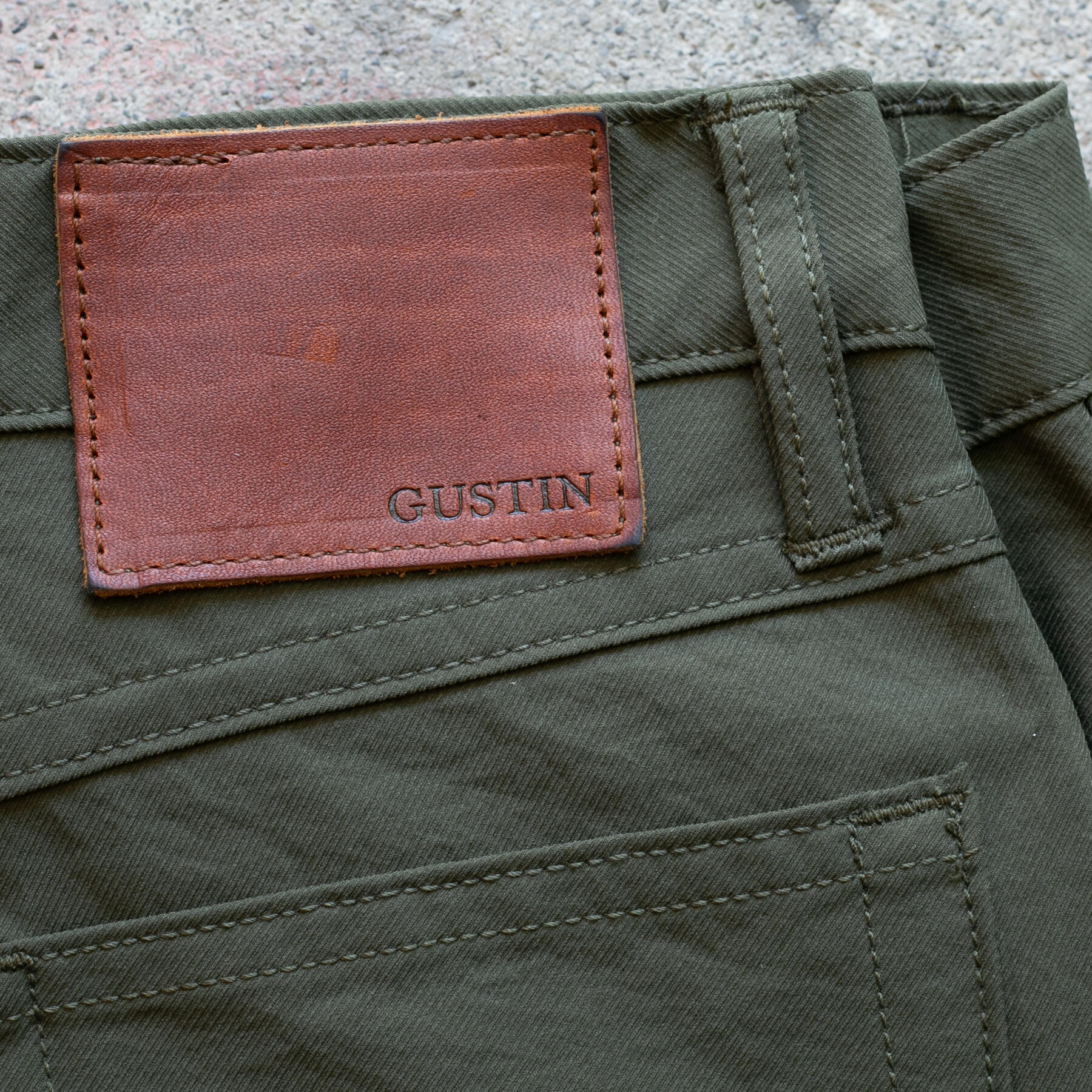 gustin #406 4 way natural nylon - olive