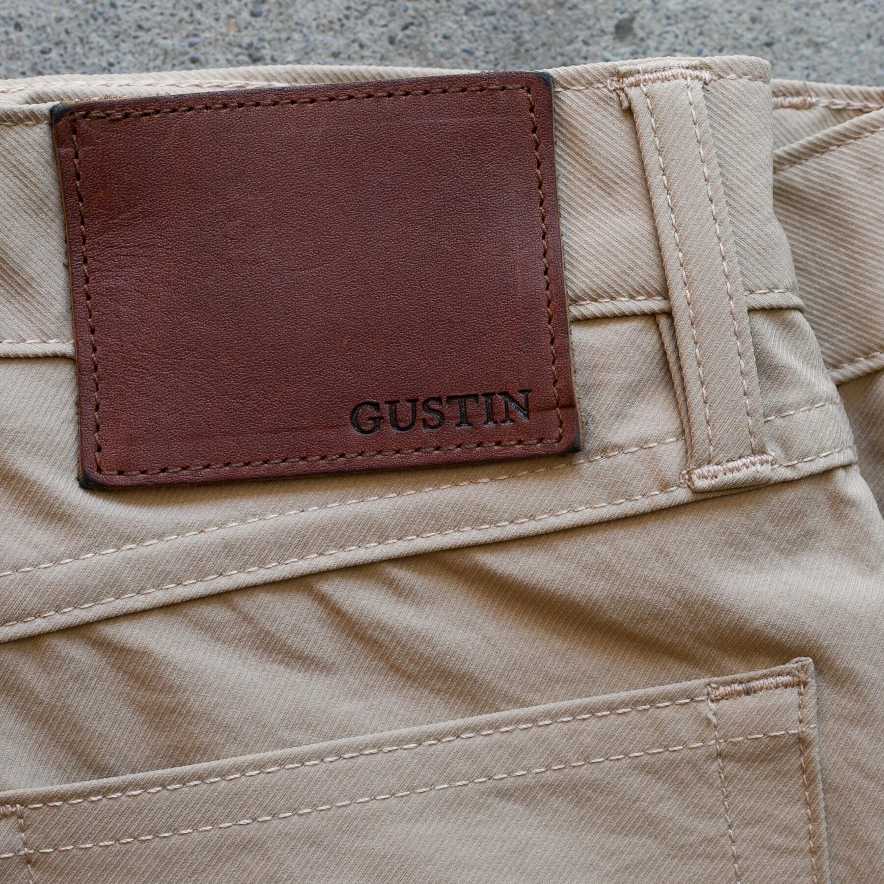gustin #408 4 way natural nylon - khaki