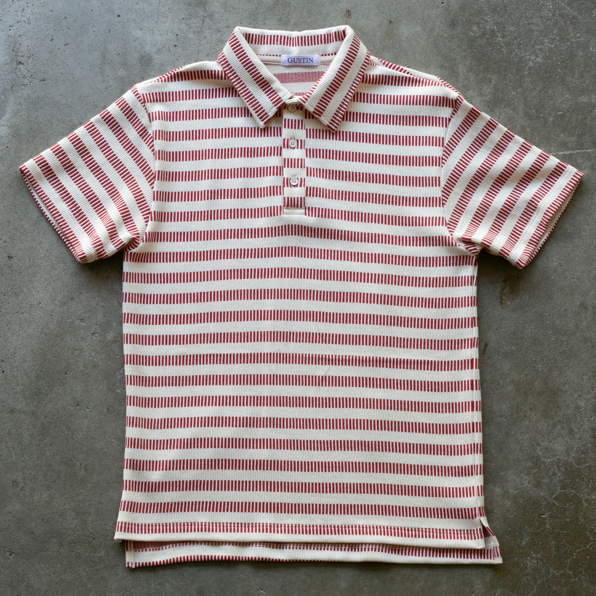 Japan Block Band Polo - Red | Gustin | Knits | Polos