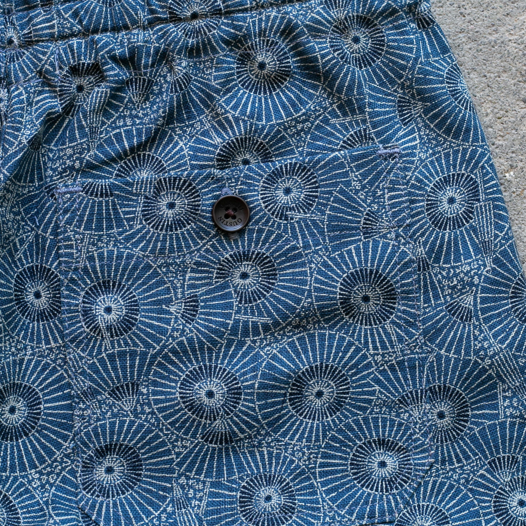 gustin japan retro leisure joggers - blue
