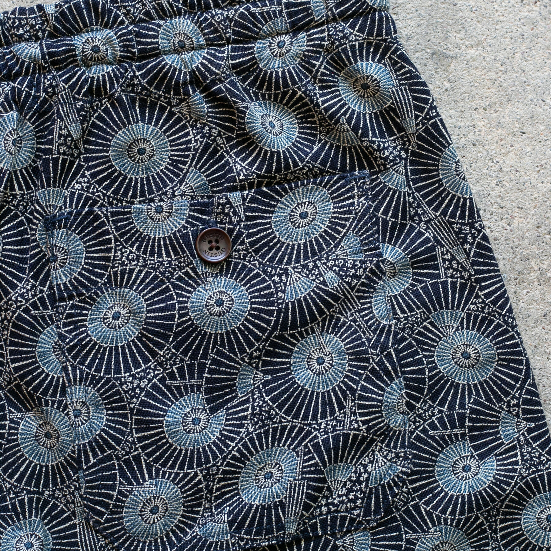 gustin #36 japan retro leisure joggers - midnight