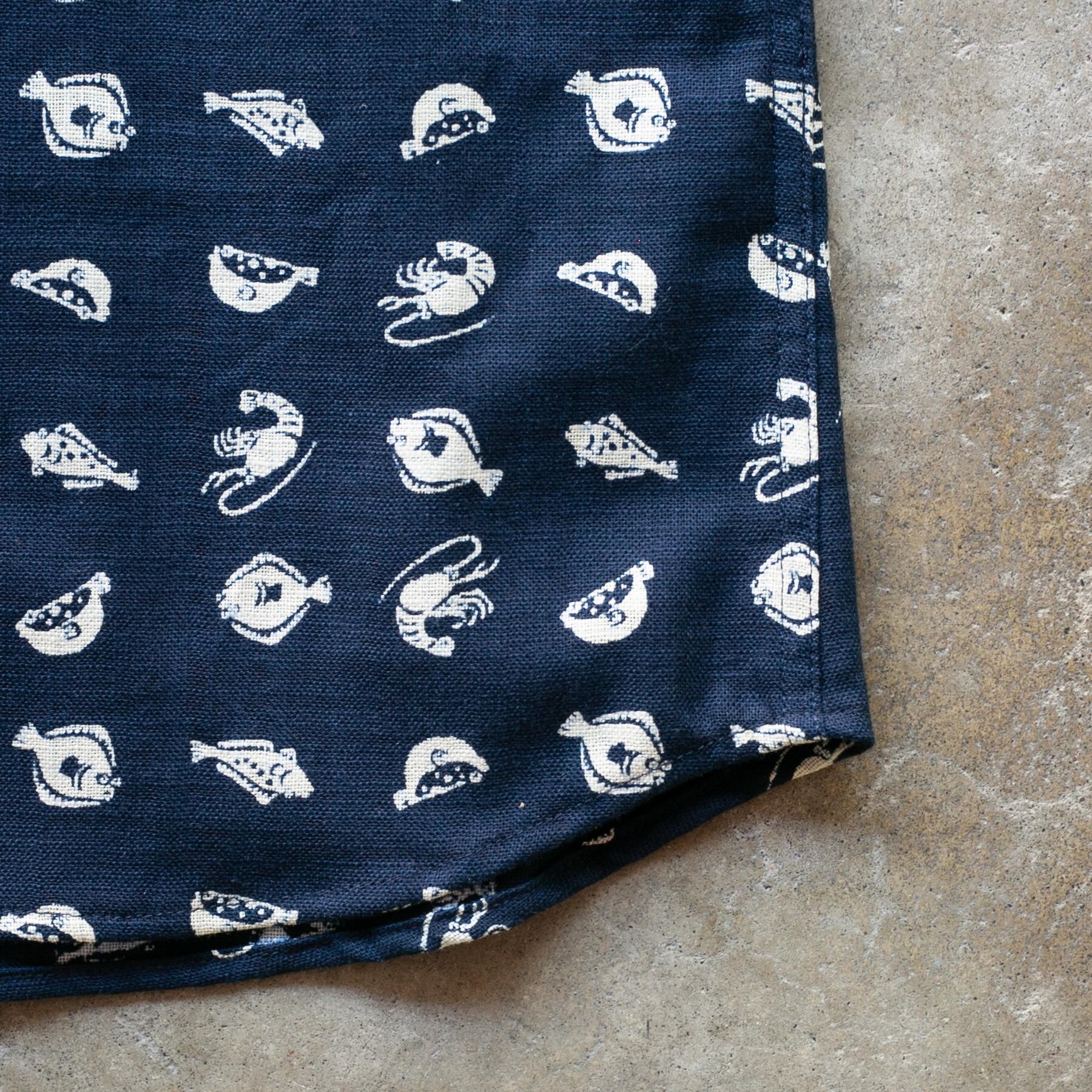 gustin #1237 japan retro print shirt - sea life