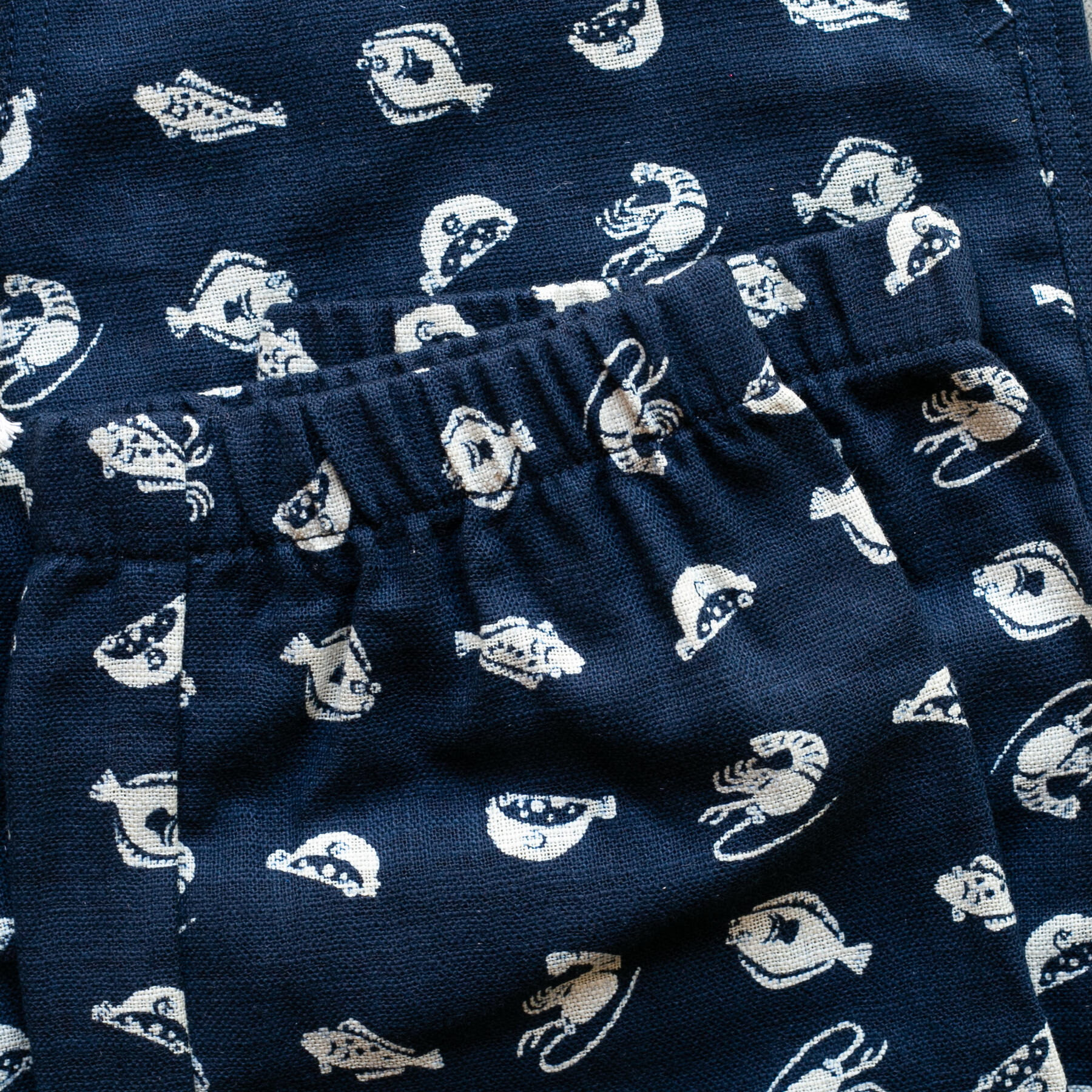 gustin japan retro print joggers - sea life