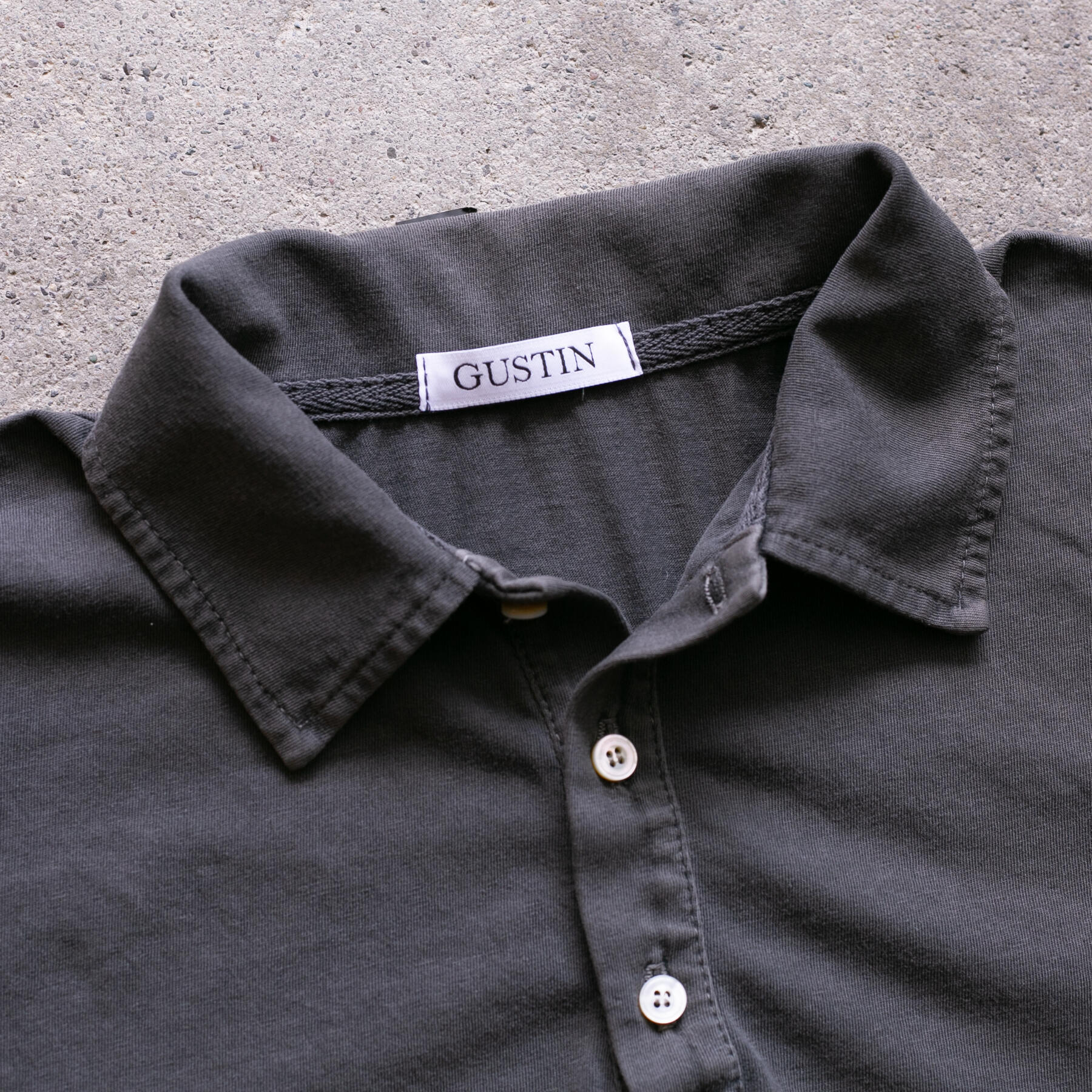 gustin vintage polo - black