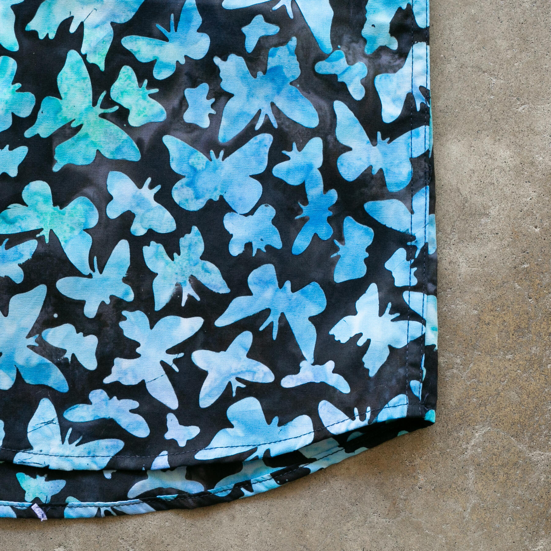 gustin #1239 butterfly shirt - aqua