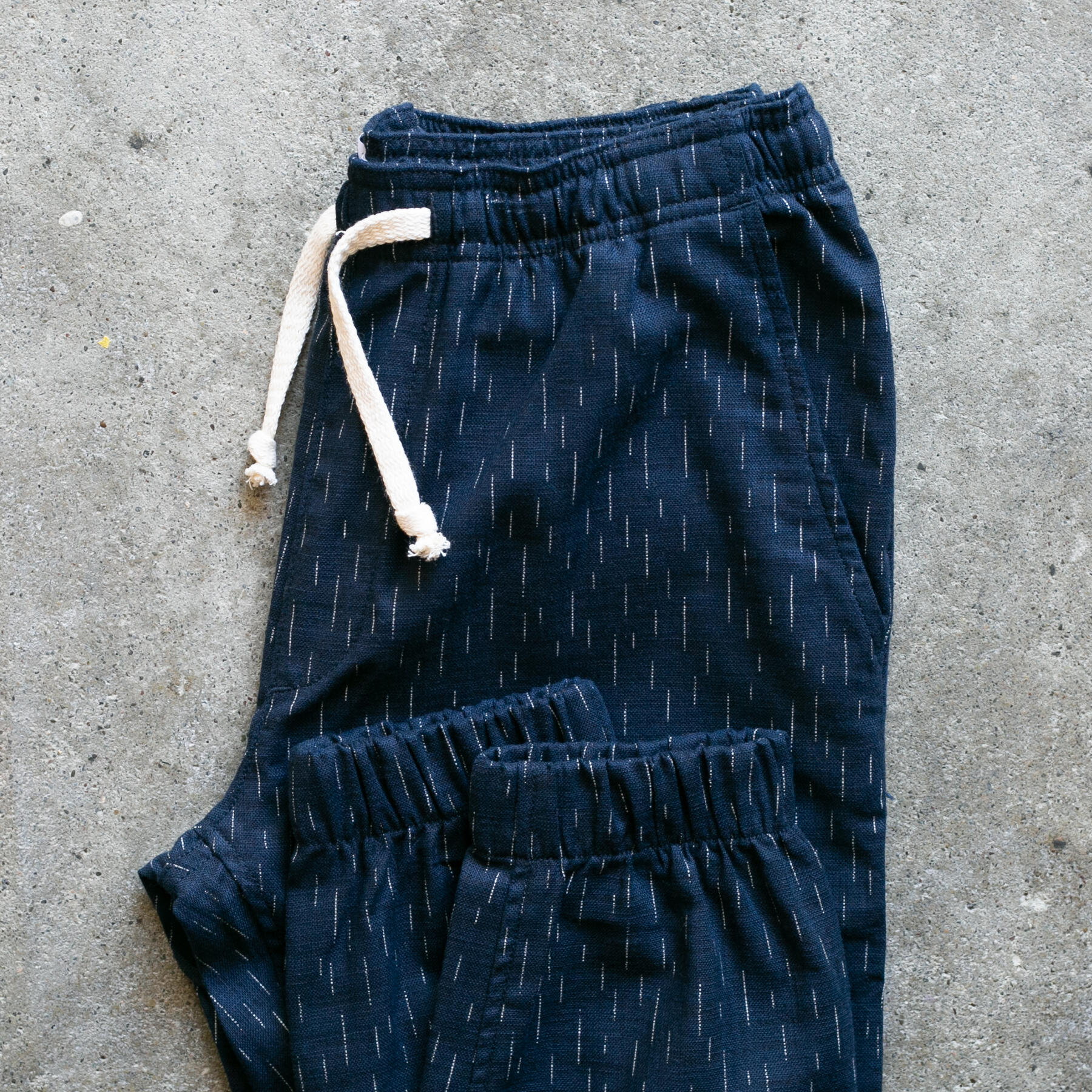 gustin #8 japan indigo rain joggers