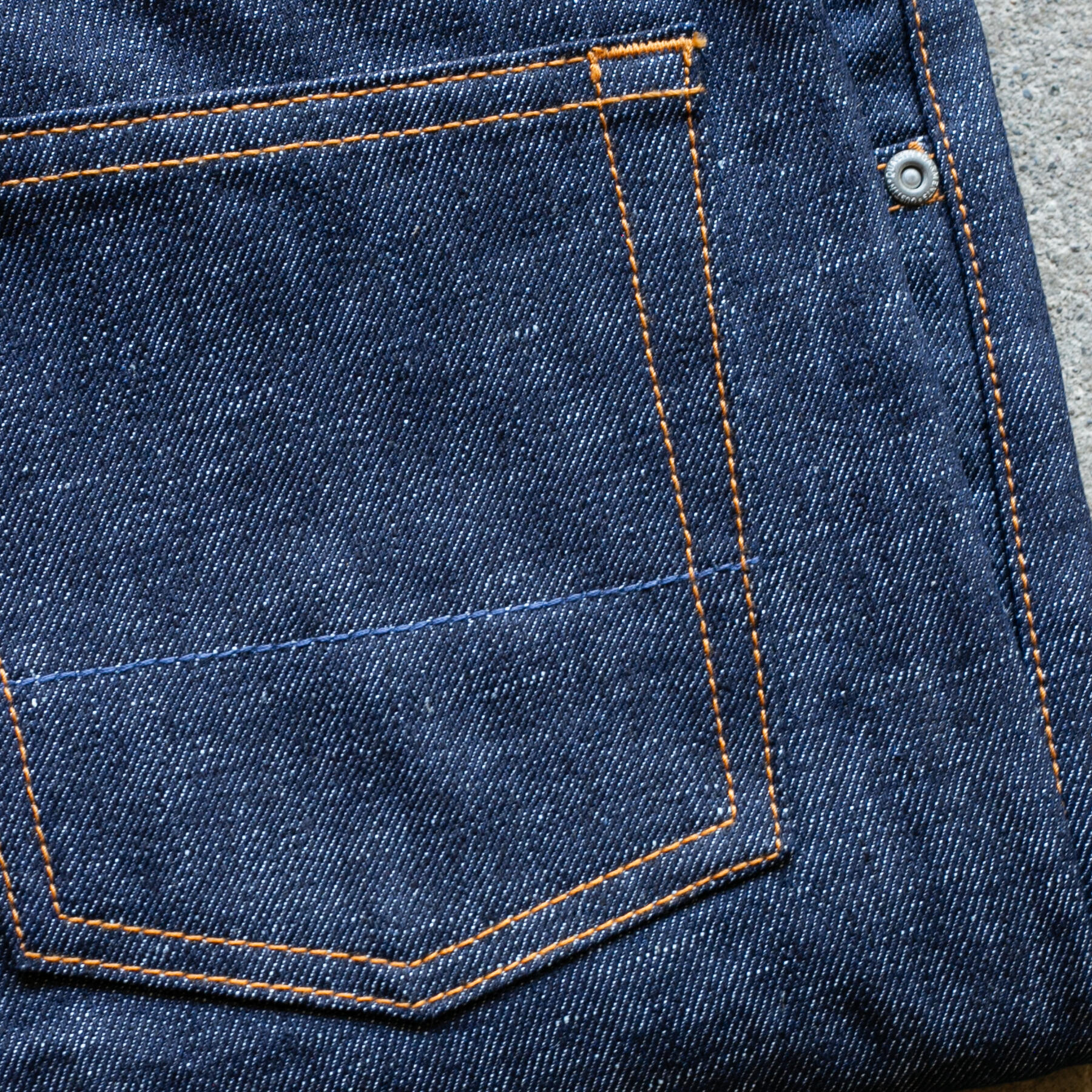 gustin #587 slub indigo linen selvedge