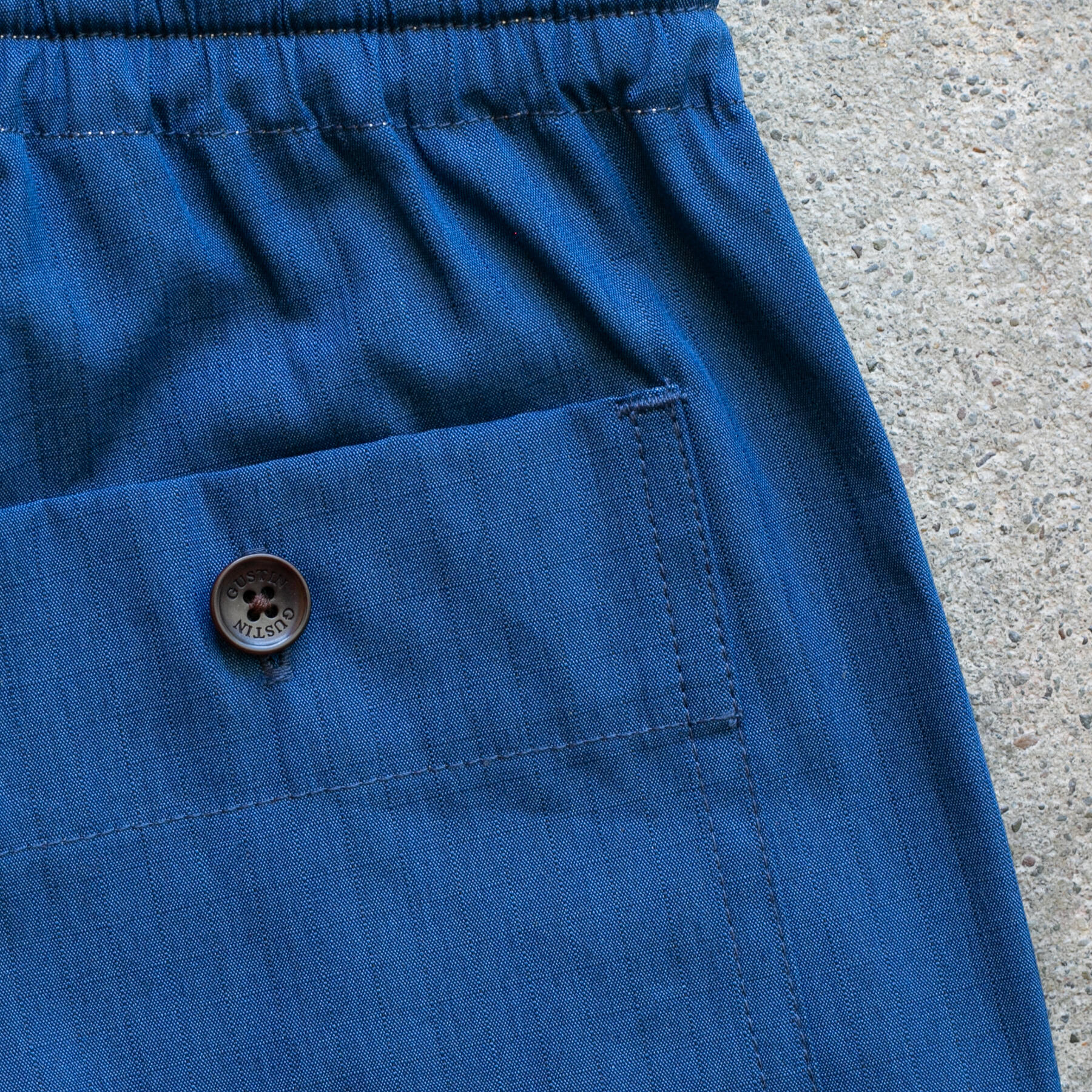 gustin #93 indigo ripstop shorts - cobalt