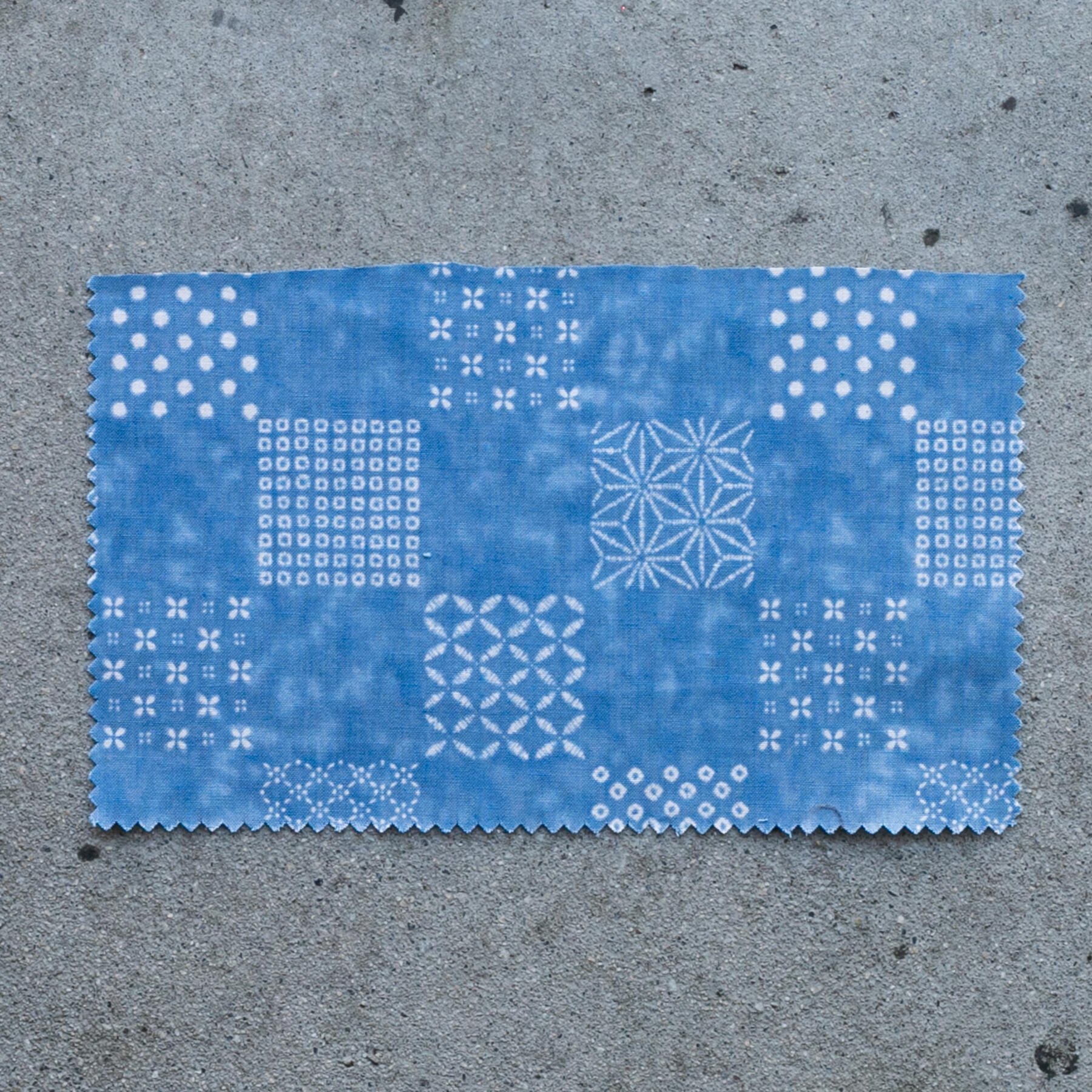 gustin #1242 shibori dye checkerboard shirt - sky