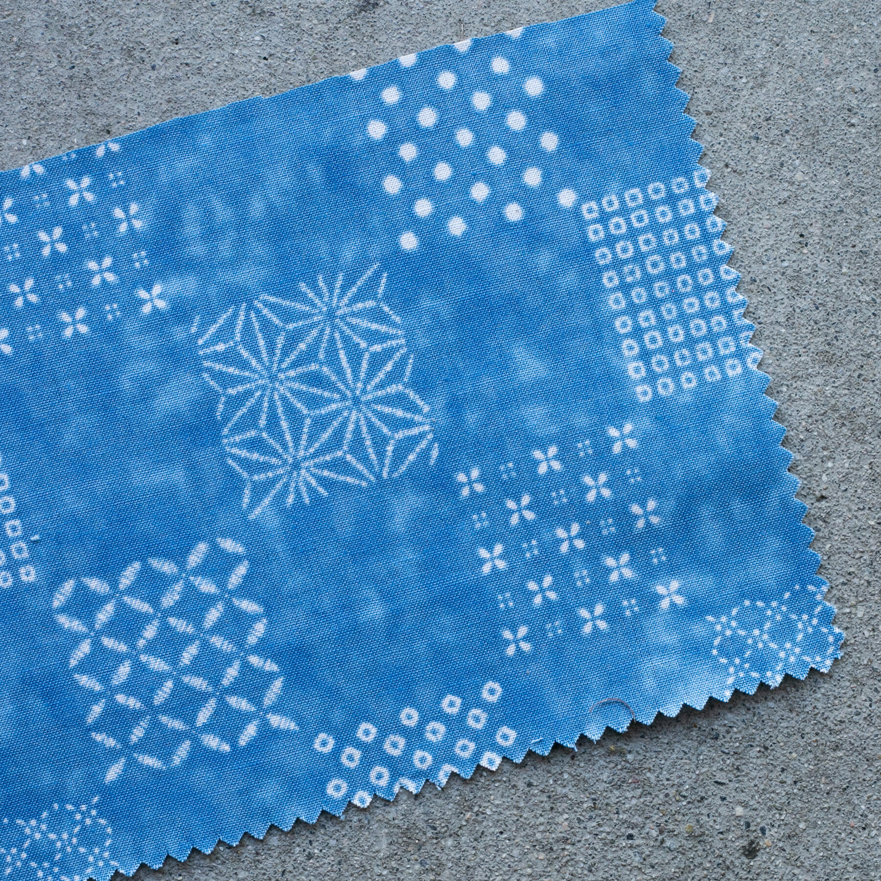 gustin #1242 shibori dye checkerboard shirt - sky