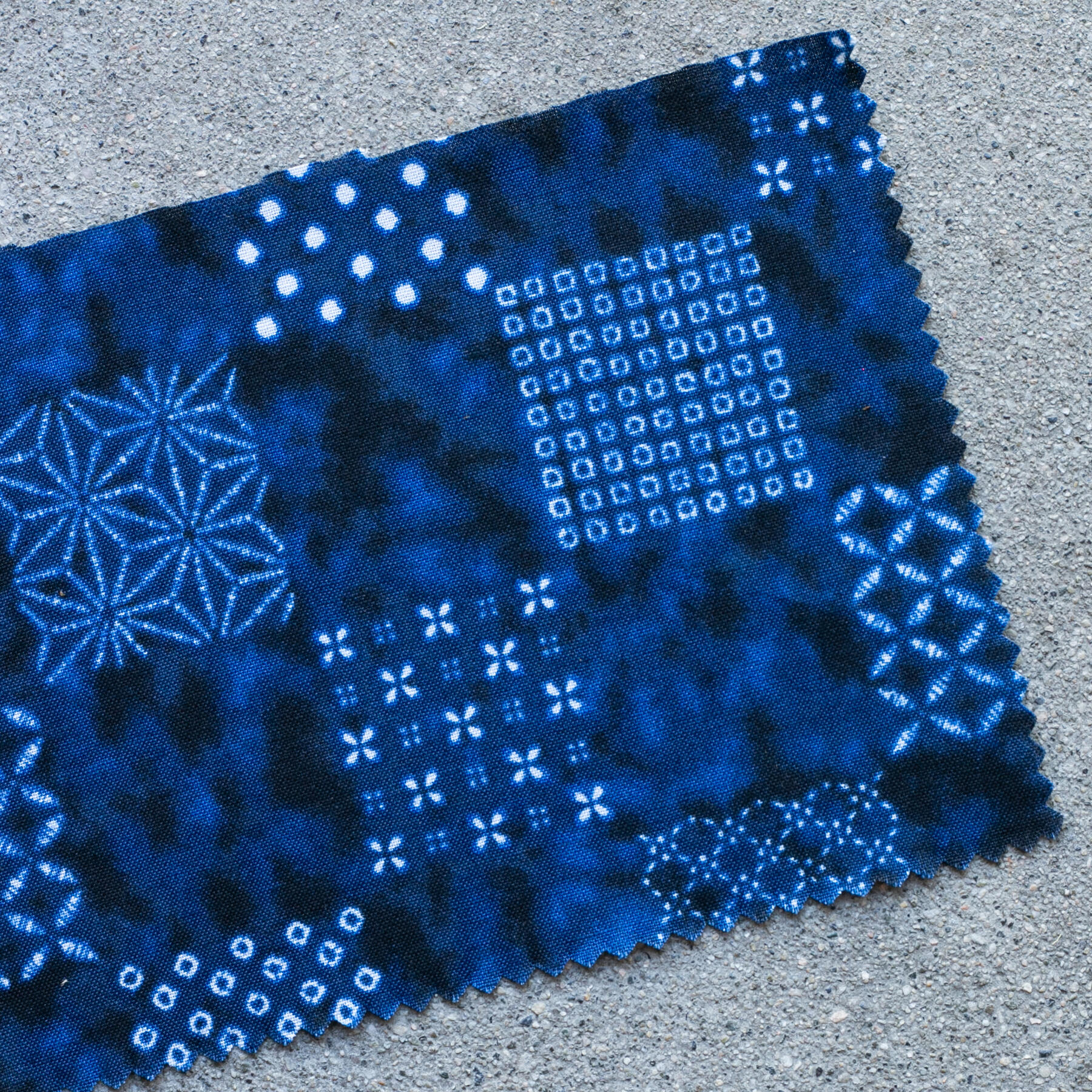 gustin #1243 shibori dye checkerboard shirt - navy