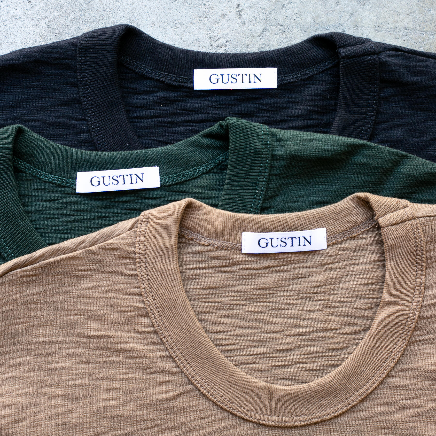gustin monster slub t-shirt elements collection