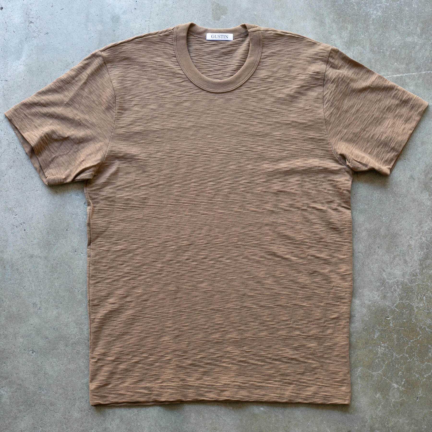gustin monster slub t-shirt - wood