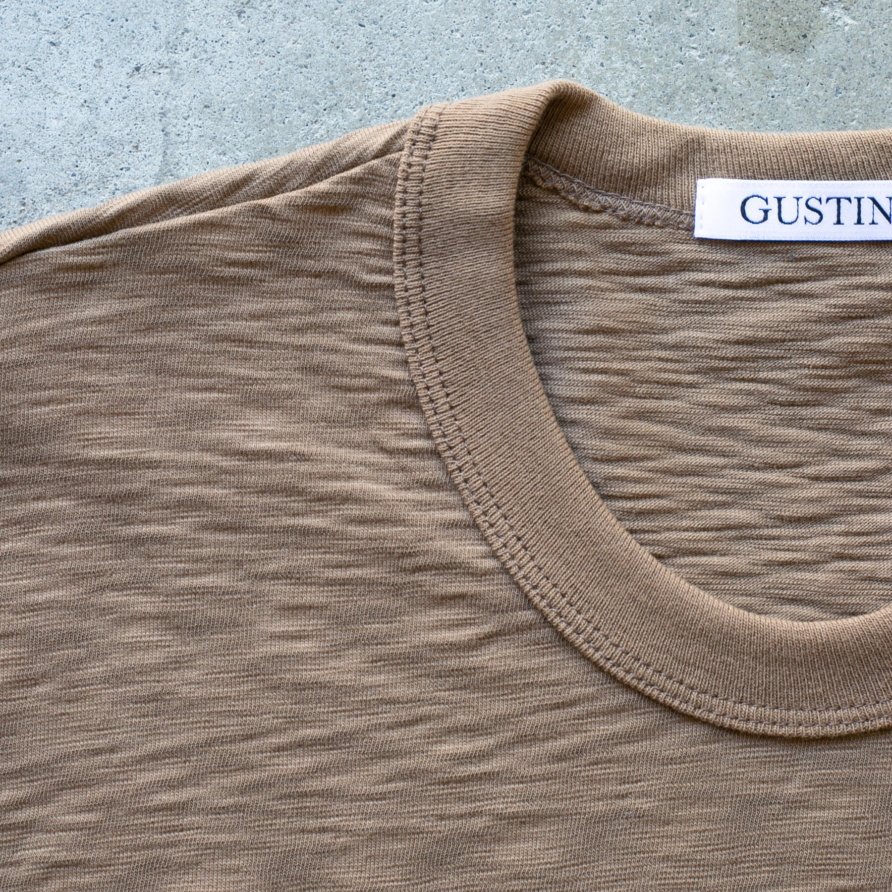 gustin monster slub t-shirt - wood