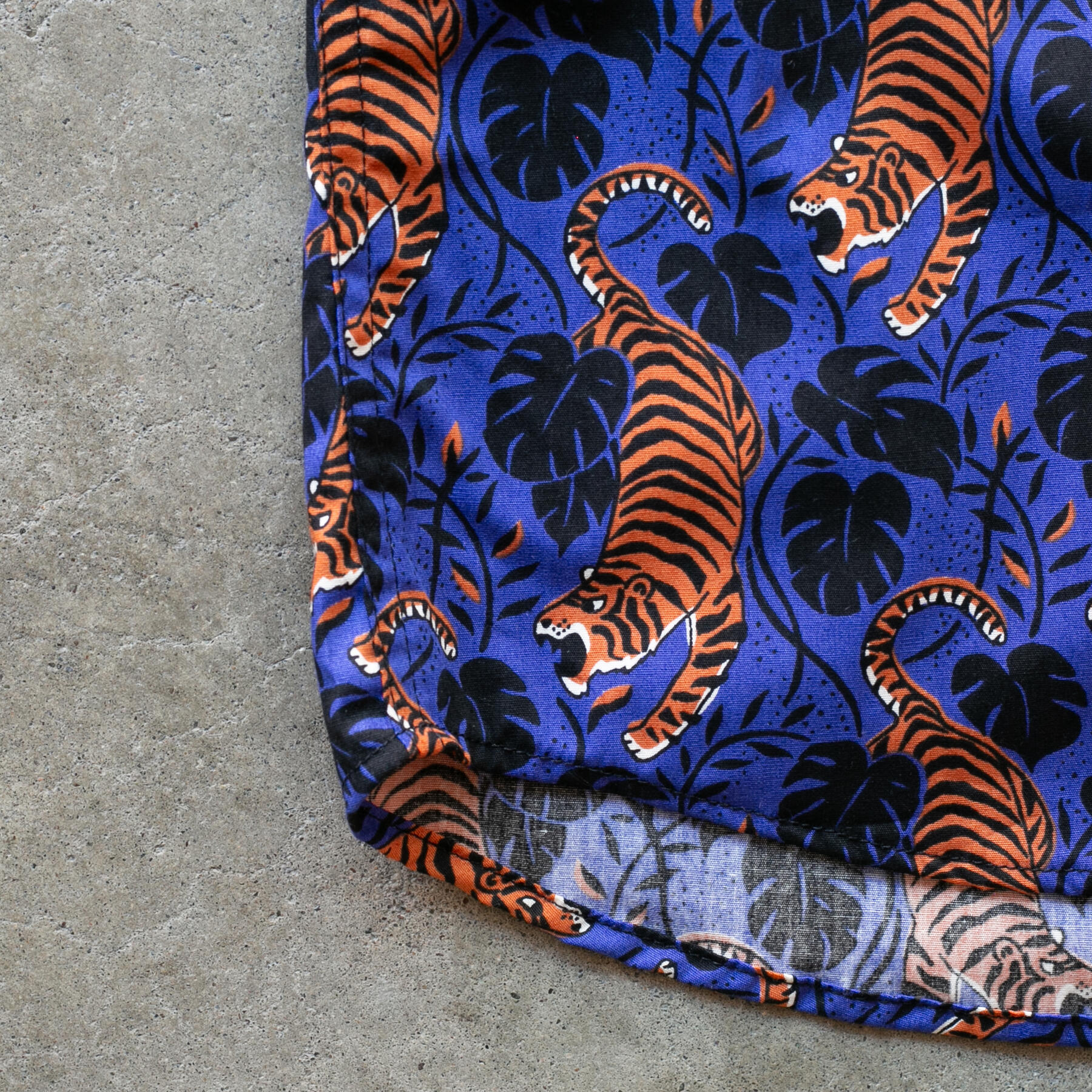 gustin #1245 tiger shirt - royal orange