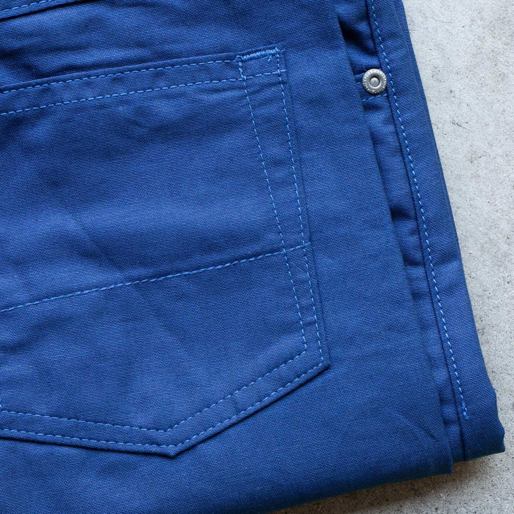 gustin #588 double cobalt feather selvedge
