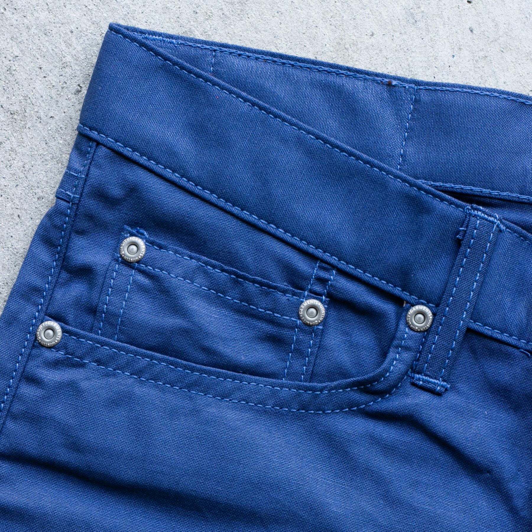 gustin #588 double cobalt feather selvedge