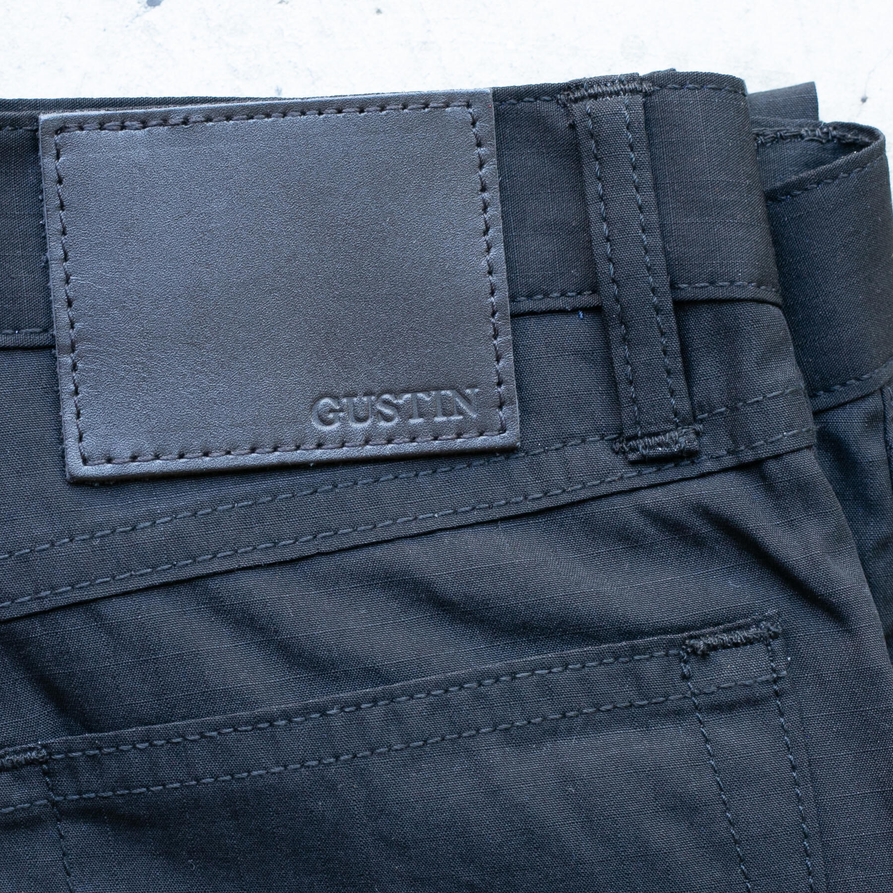 gustin #414 ripstop 5 pocket - blackxblack