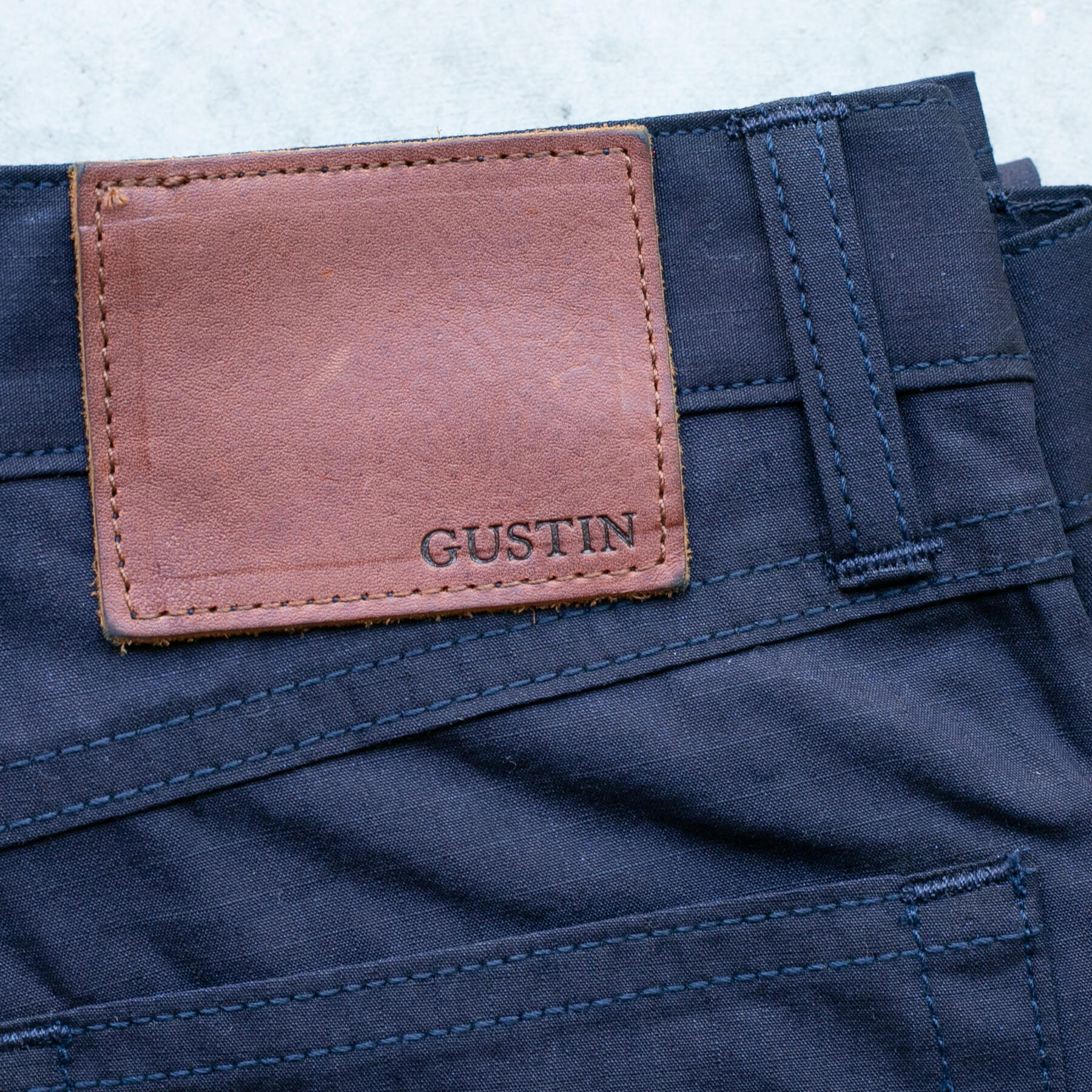 gustin #412 indigo ripstop 5 pocket - indigoxindigo