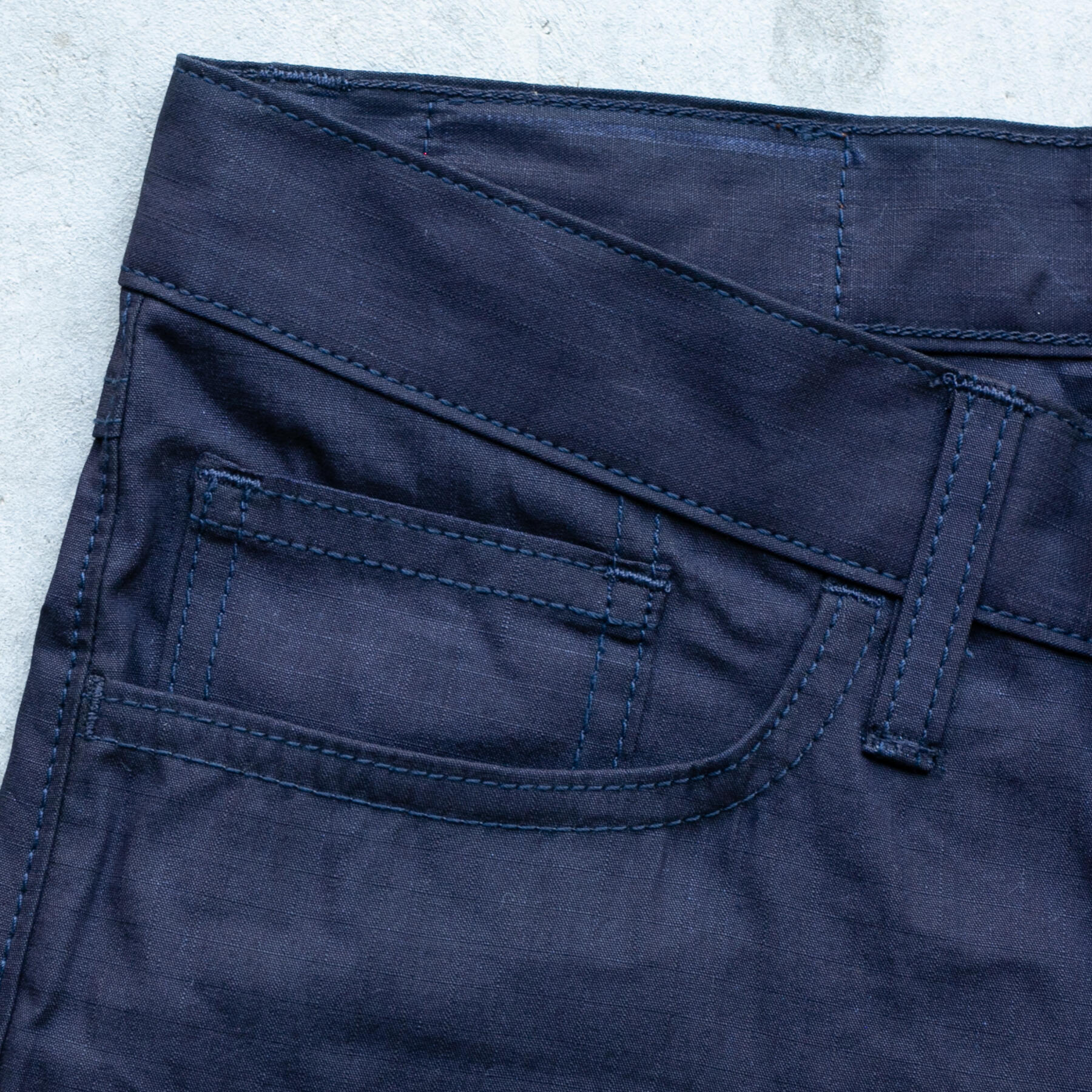 gustin #412 indigo ripstop 5 pocket - indigoxindigo