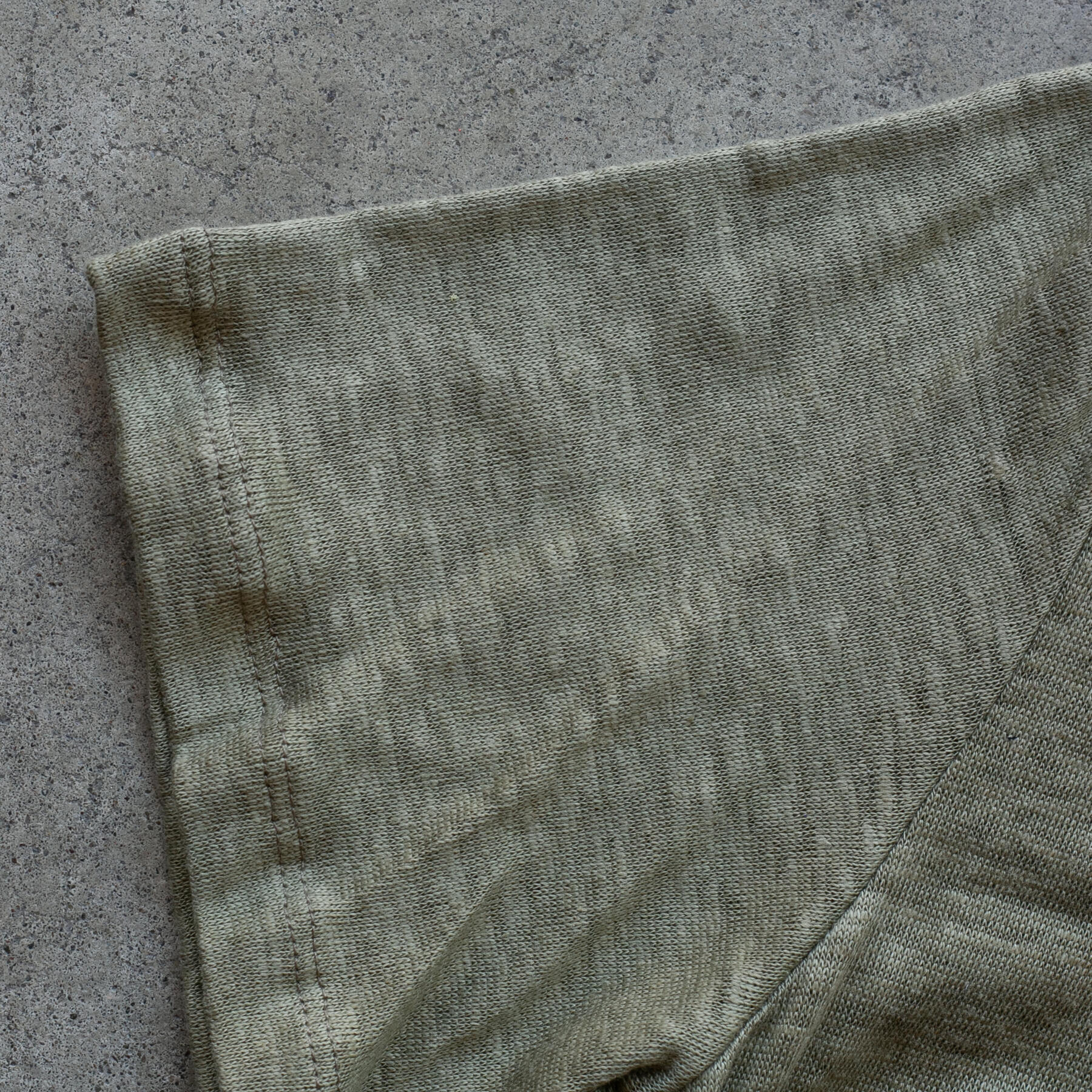 gustin belgian linen t-shirt - olive drab