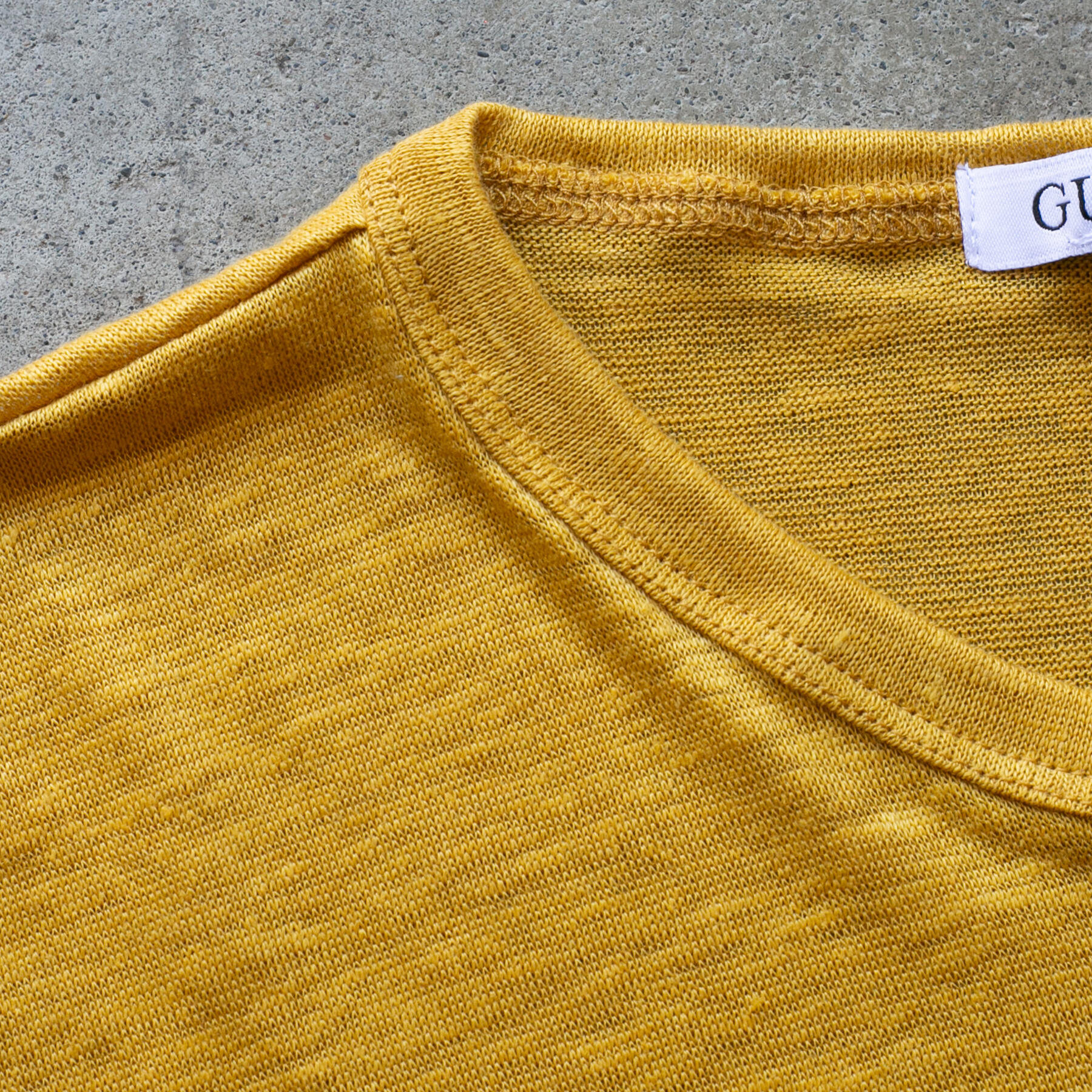 gustin belgian linen t-shirt - marigold