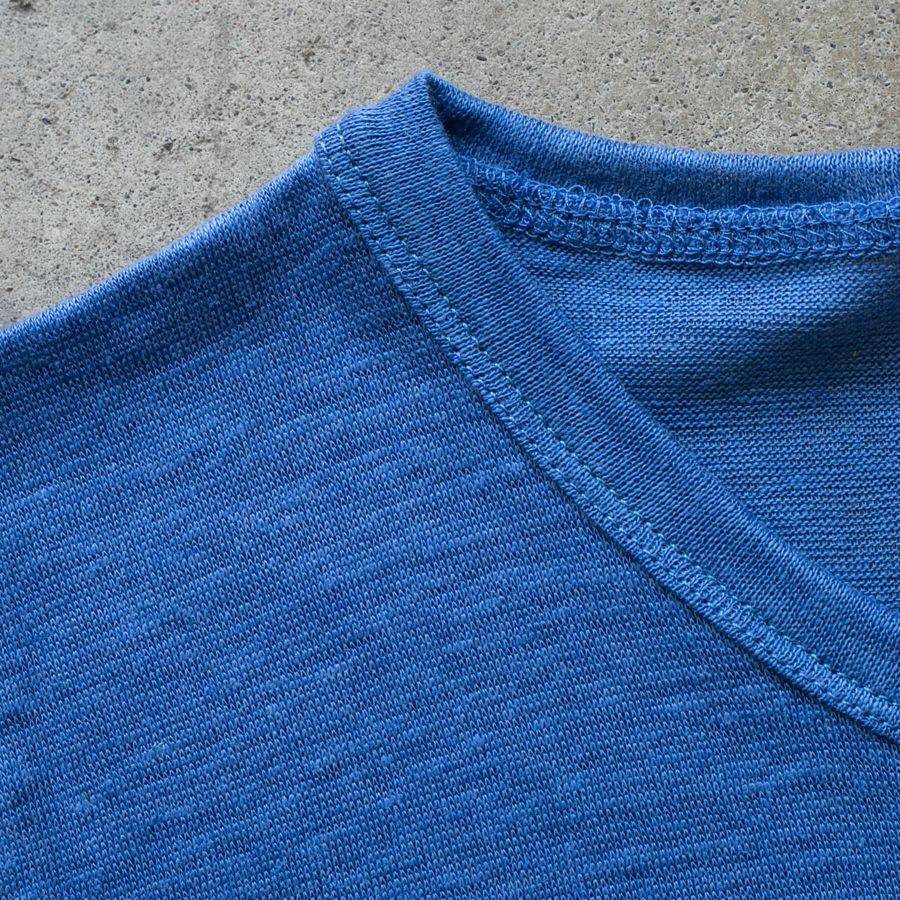 gustin belgian linen t-shirt - true blue