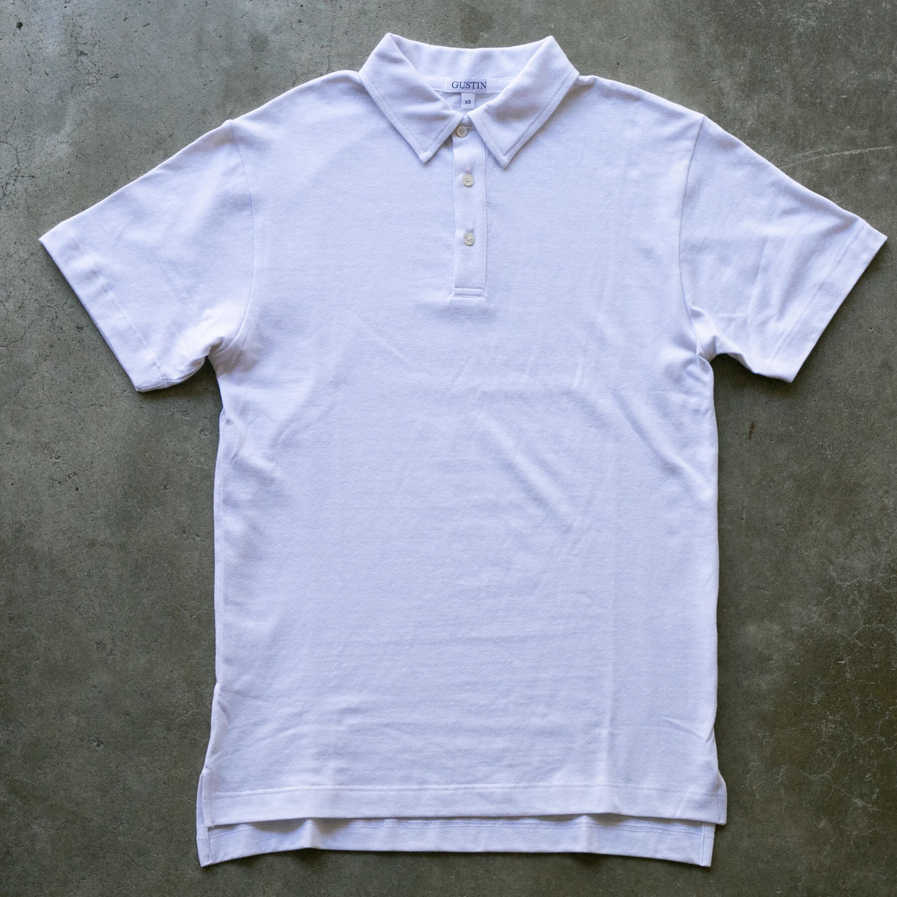 gustin heather polo - white