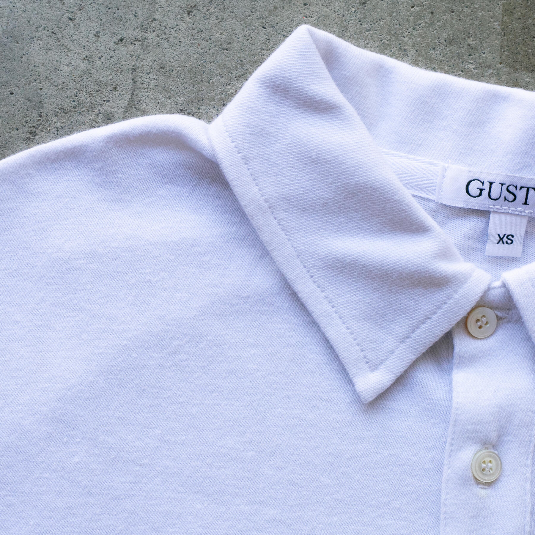 gustin heather polo - white