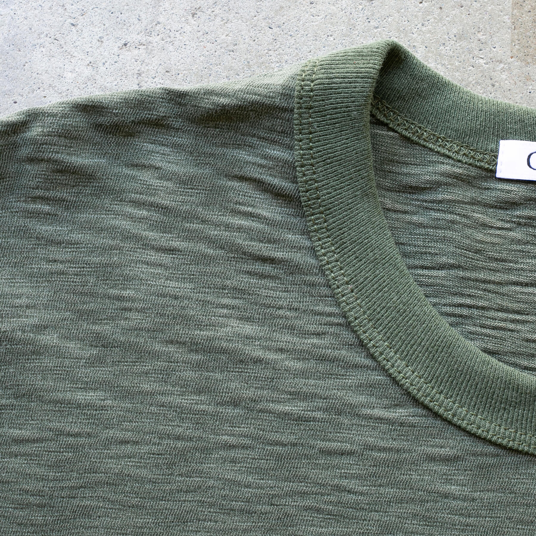 gustin monster slub t-shirt - vintage olive