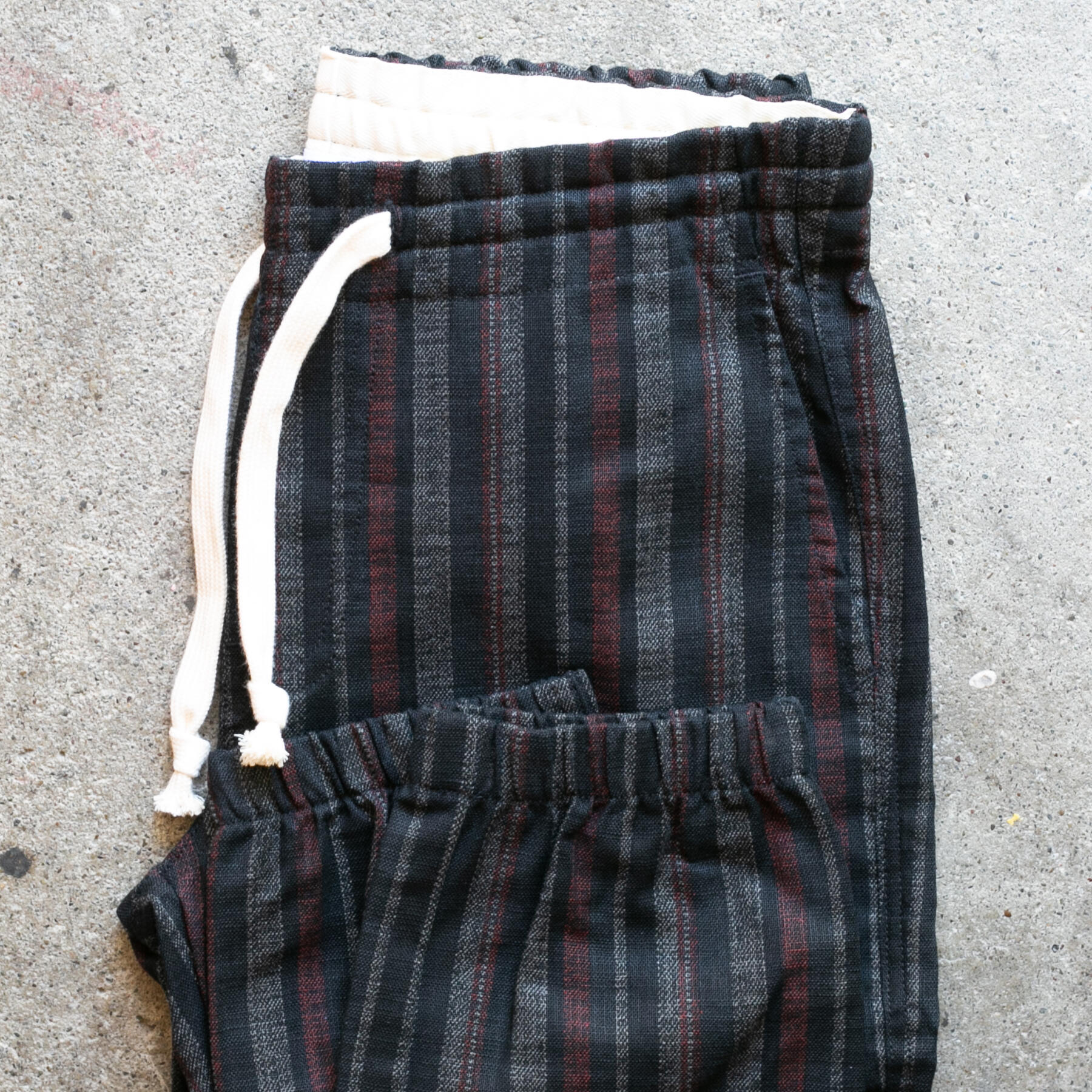 gustin japan retro bowling stripe joggers - black