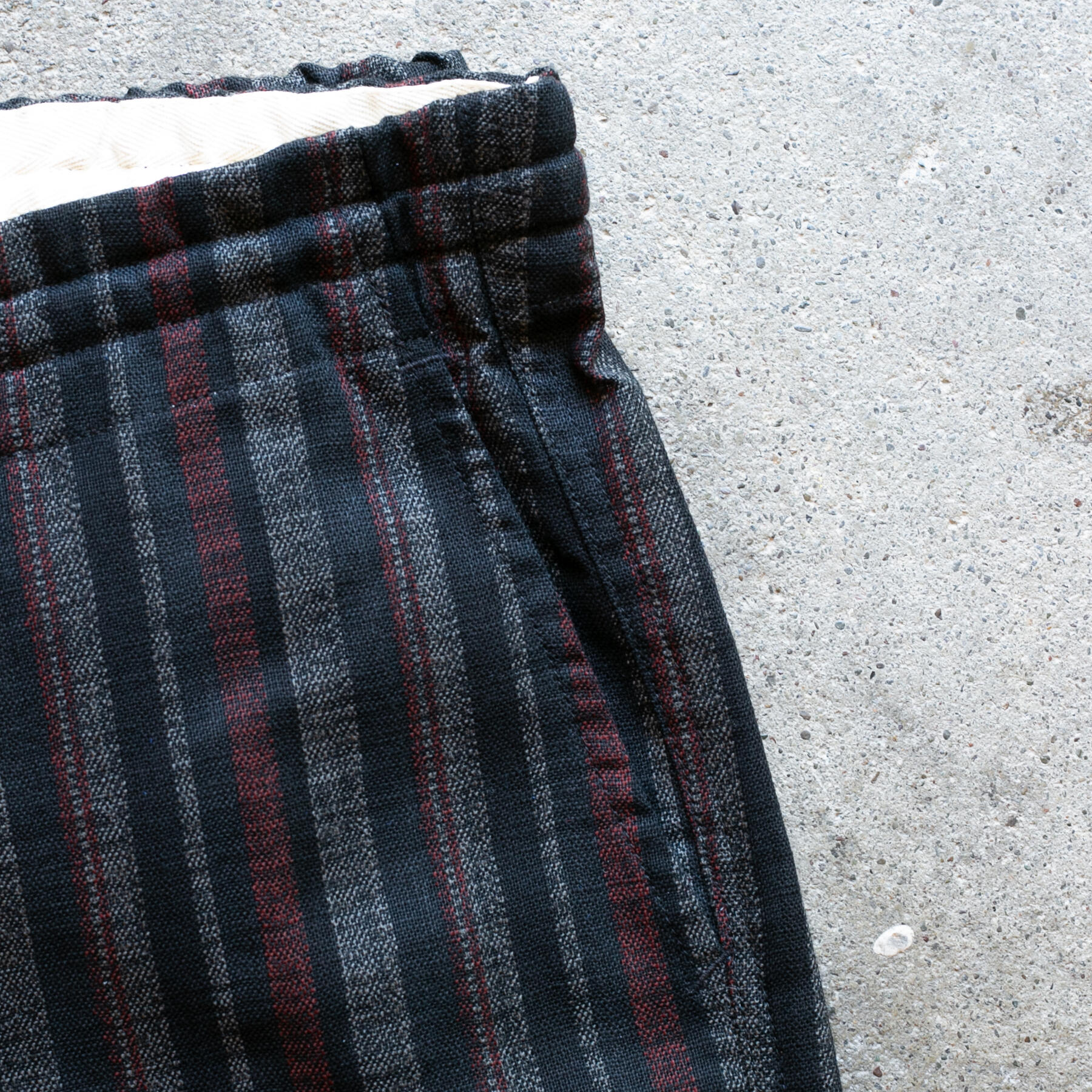 gustin japan retro bowling stripe joggers - black