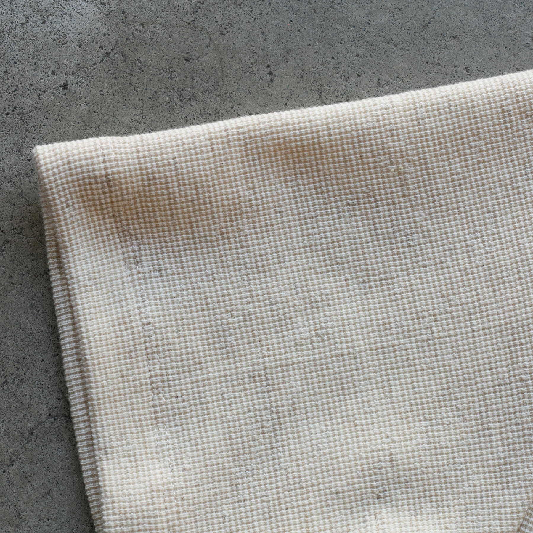 gustin japan hemp waffle polo - oatmeal