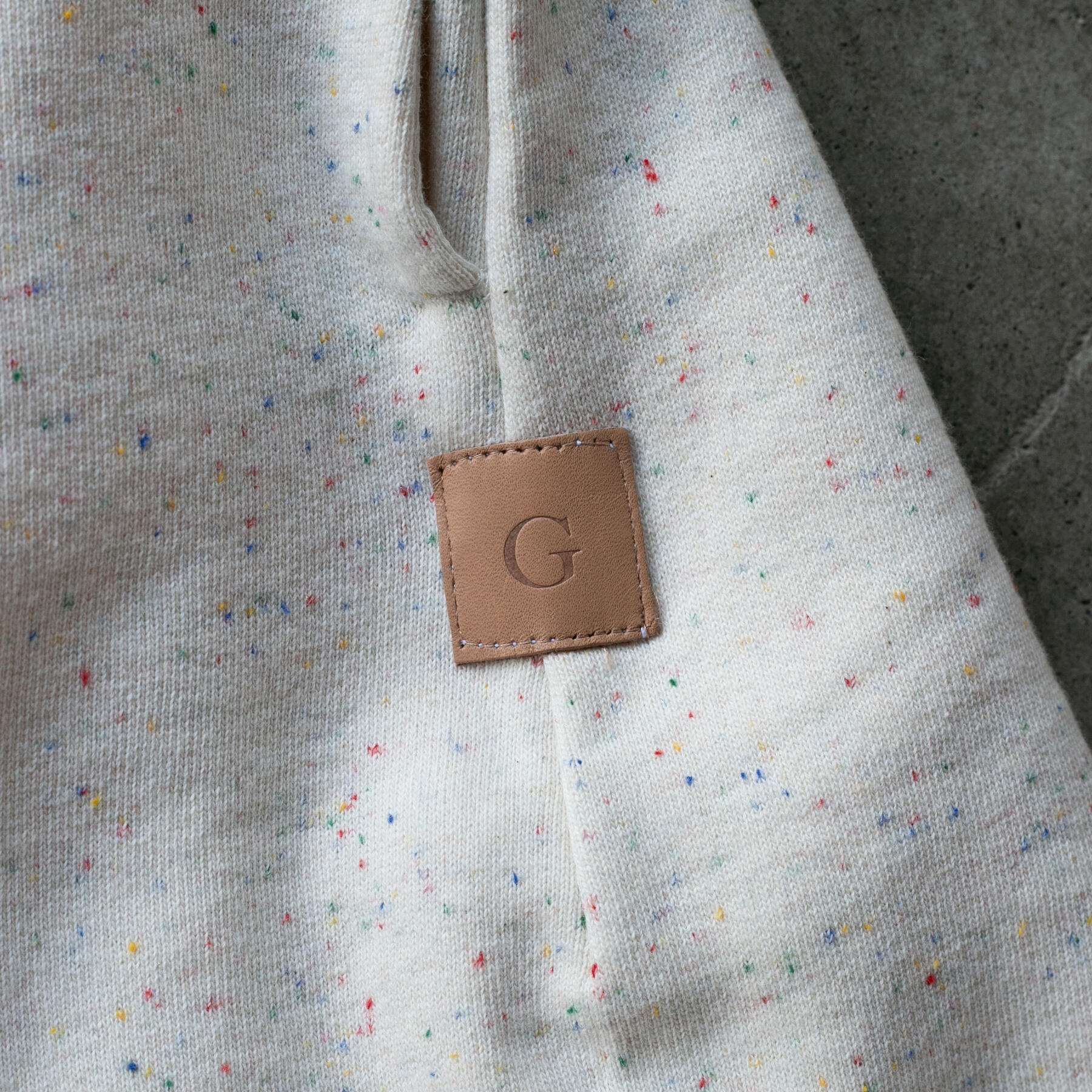 gustin vintage heavyweight sweatshorts - natural rainbow nep
