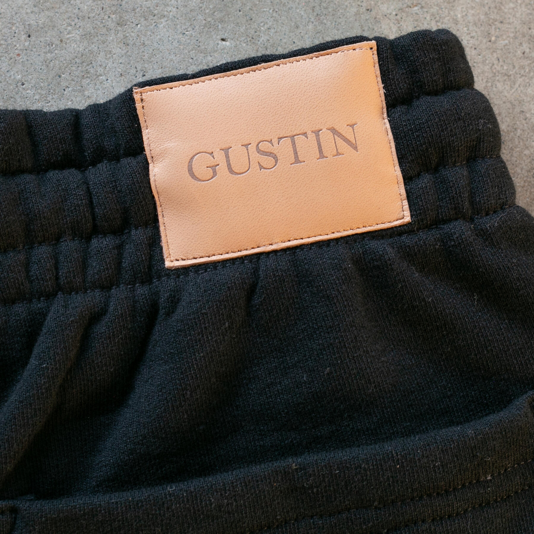 gustin vintage heavyweight sweatshorts - black
