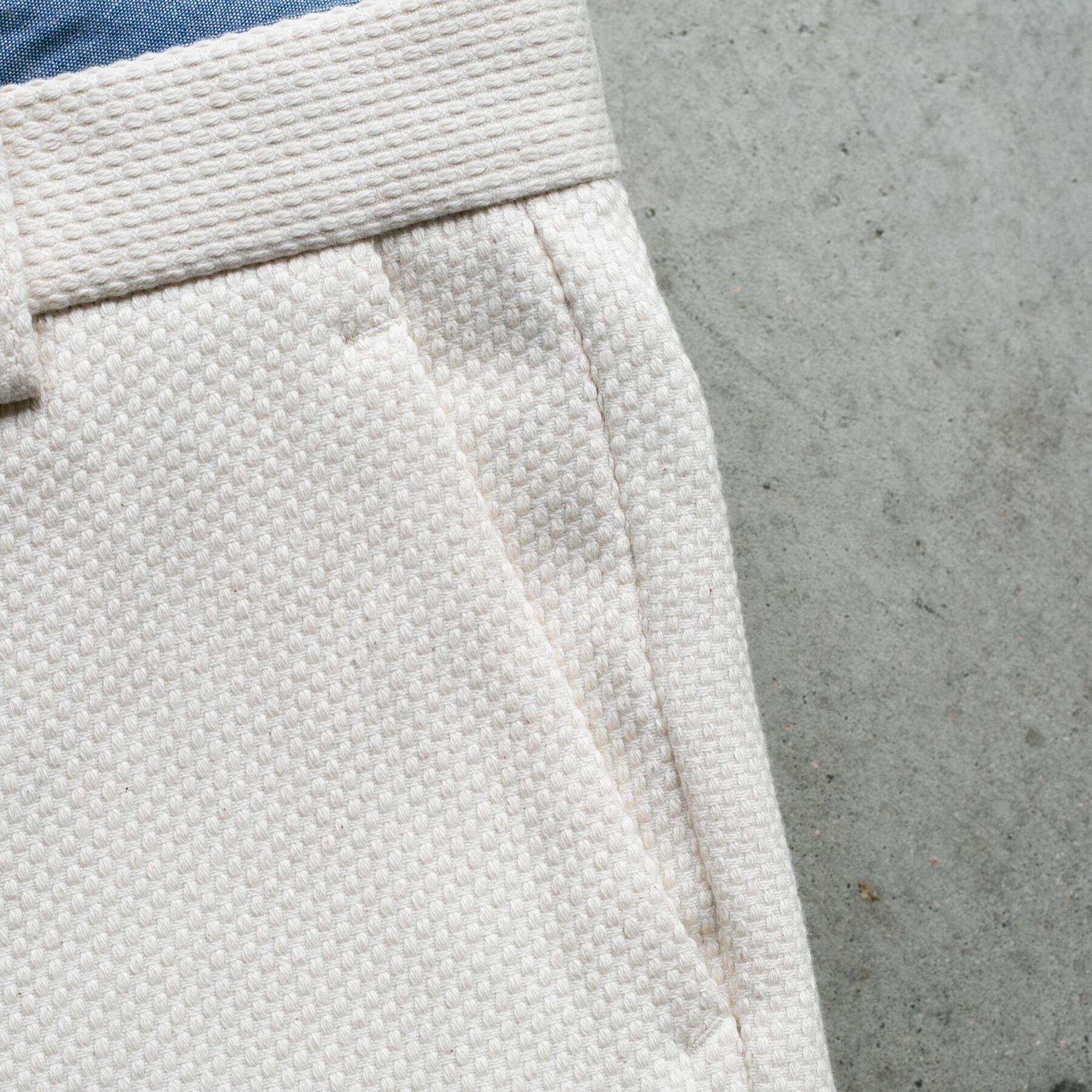 gustin #241 natural monster sashiko chinos