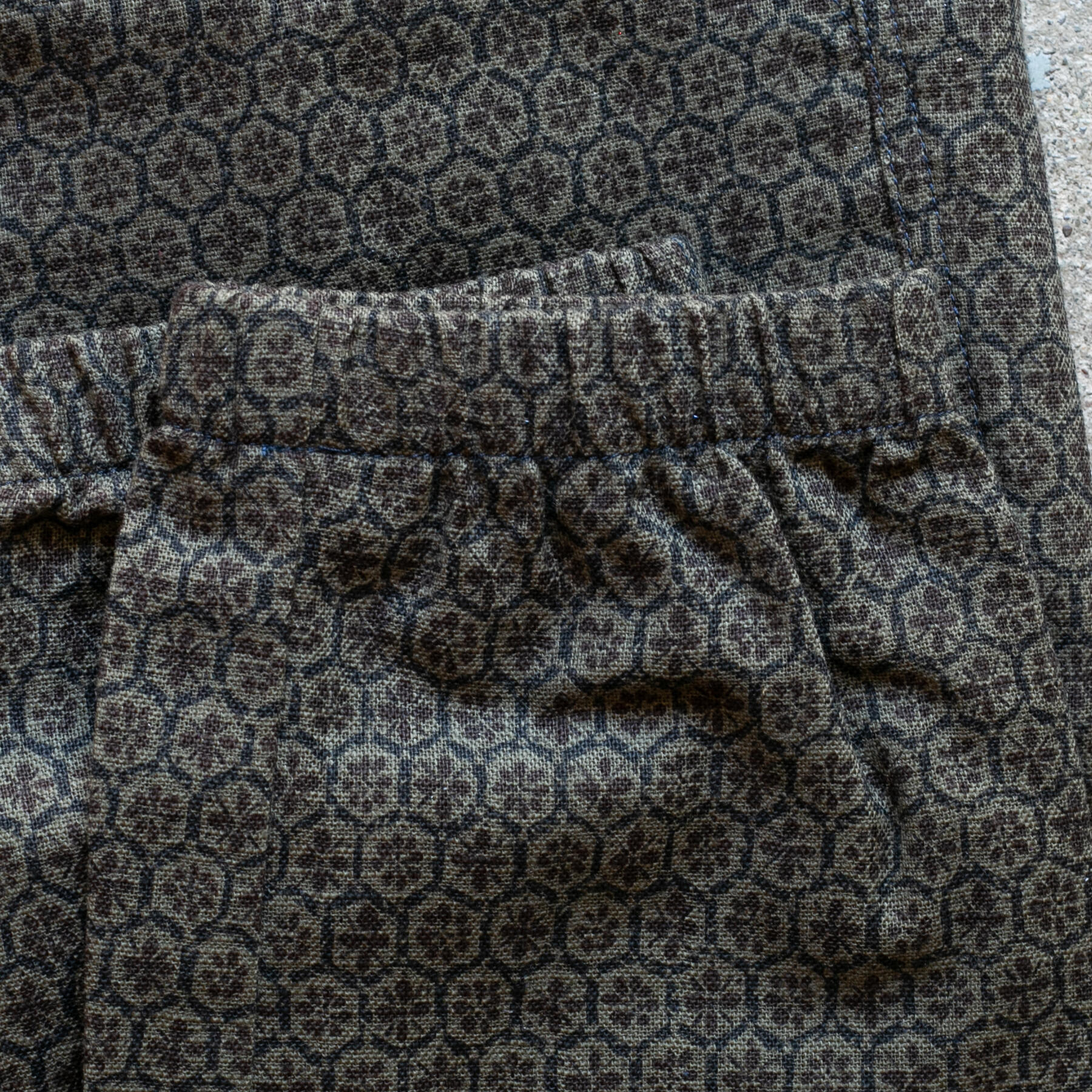 gustin japan hex grid joggers - coffee