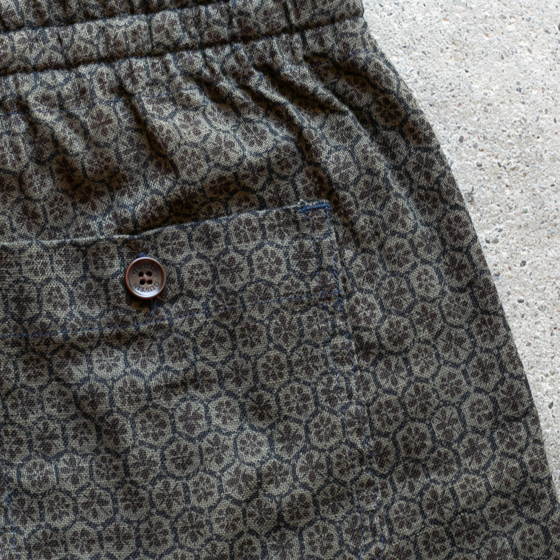 gustin japan hex grid joggers - coffee